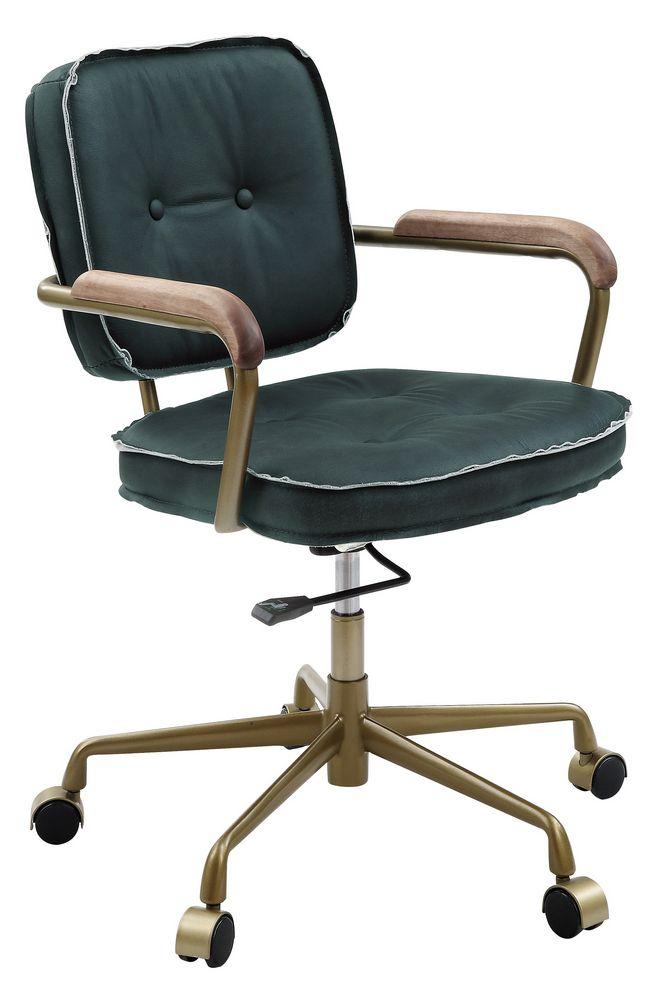 

    
93171 Modern Emerald Green Top Grain Leather Office Chair by Acme Siecross 93171
