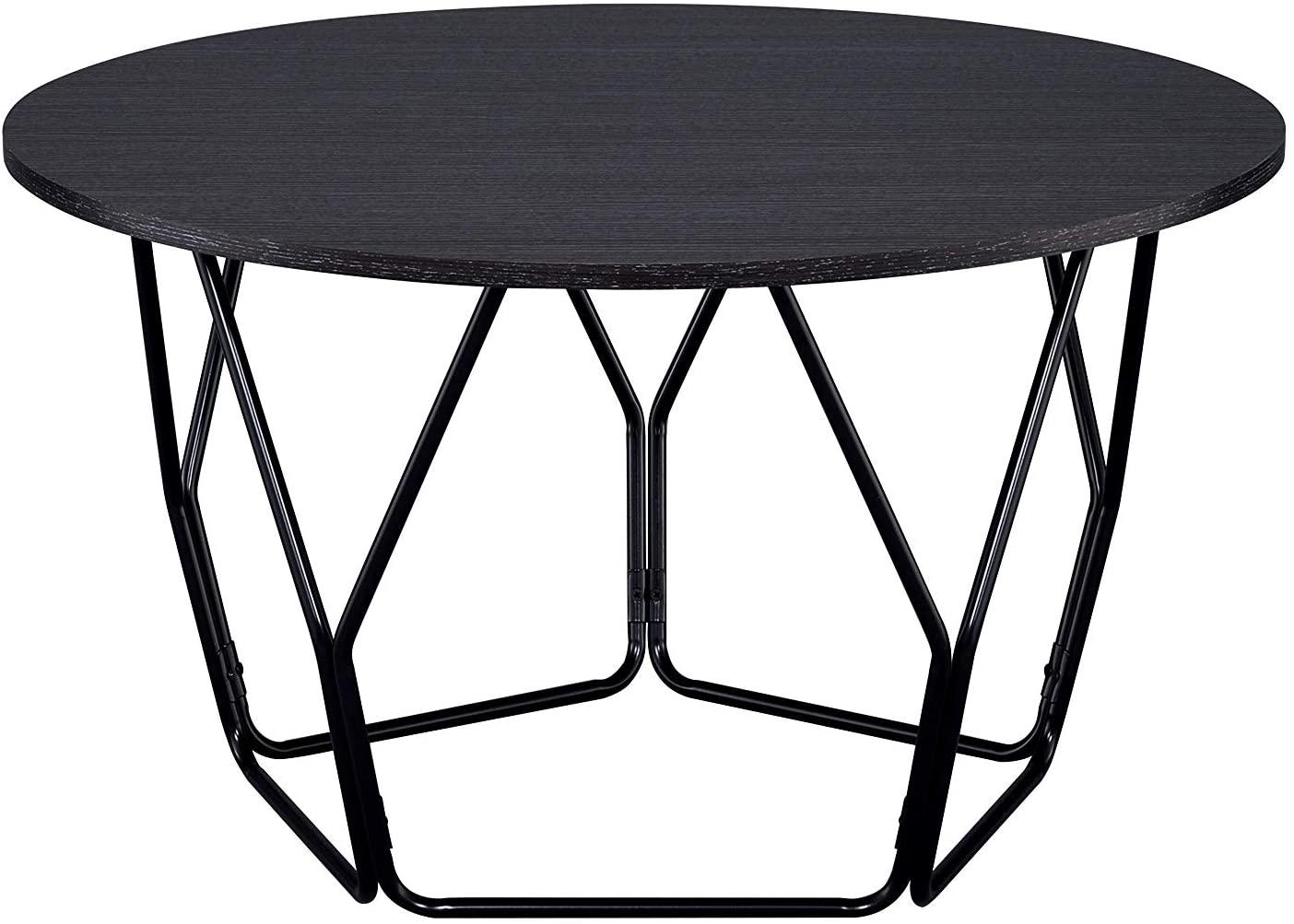 

    
Modern Espresso & Black Coffee Table + 2 End Tables by Acme Sytira 83950-3pcs
