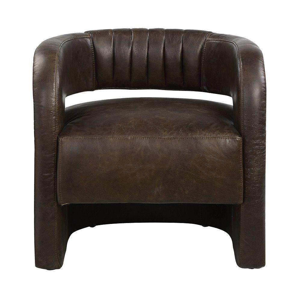 

    
Modern Espresso Leather Chair Acme Feyre AC01989-C
