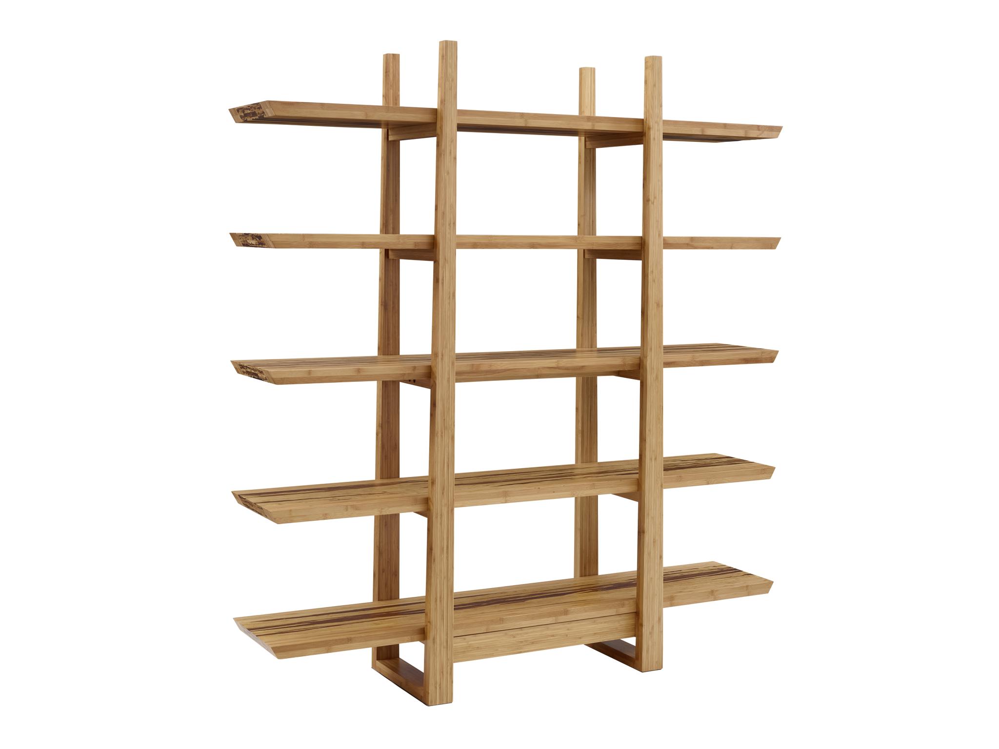 Modern Display Shelving Magnolia G0013E in Caramelized/Exotic Tiger, Brown 