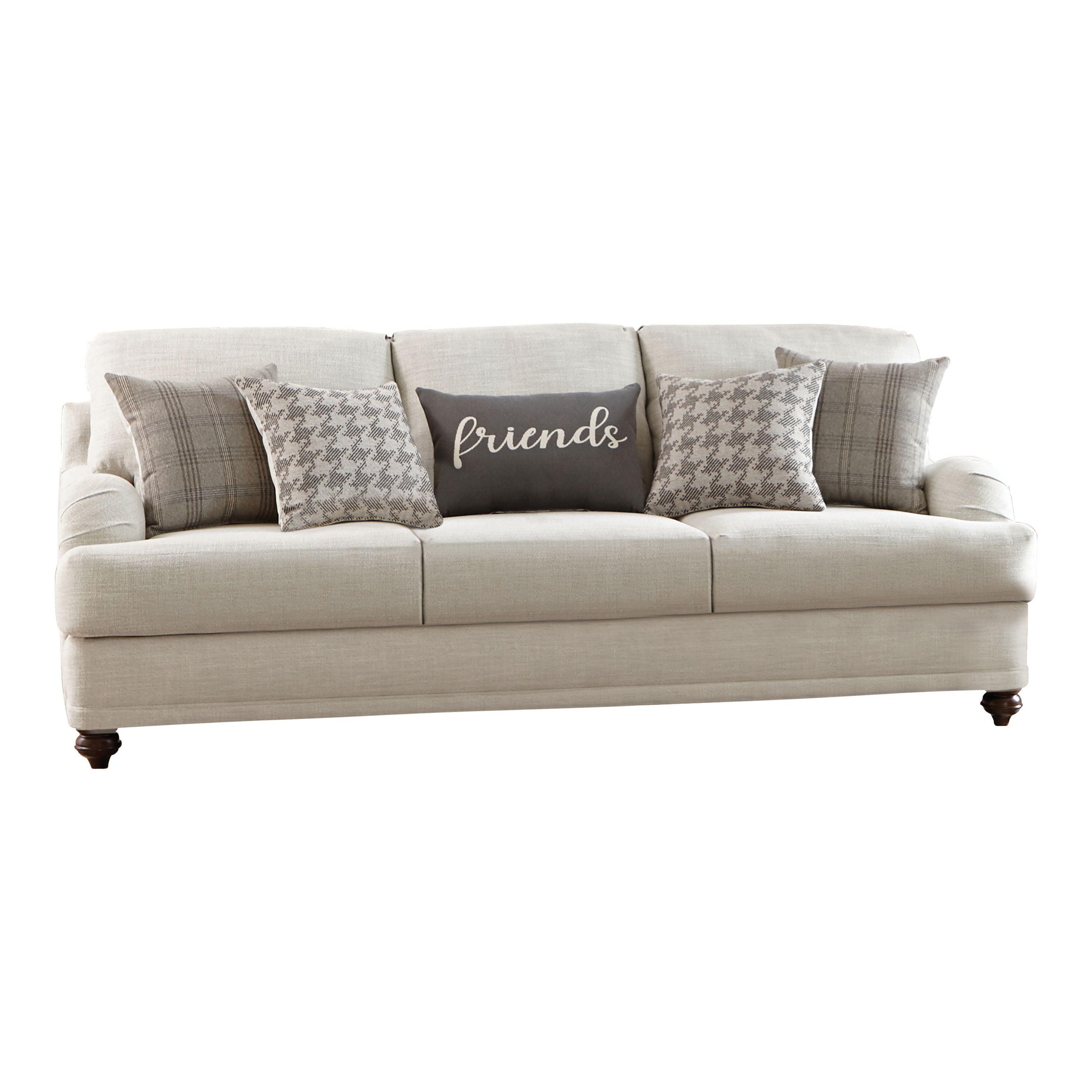 

    
Modern Farmhouse Light Gray Linen-like Upholstery Sofa Coaster 511094 Glenn
