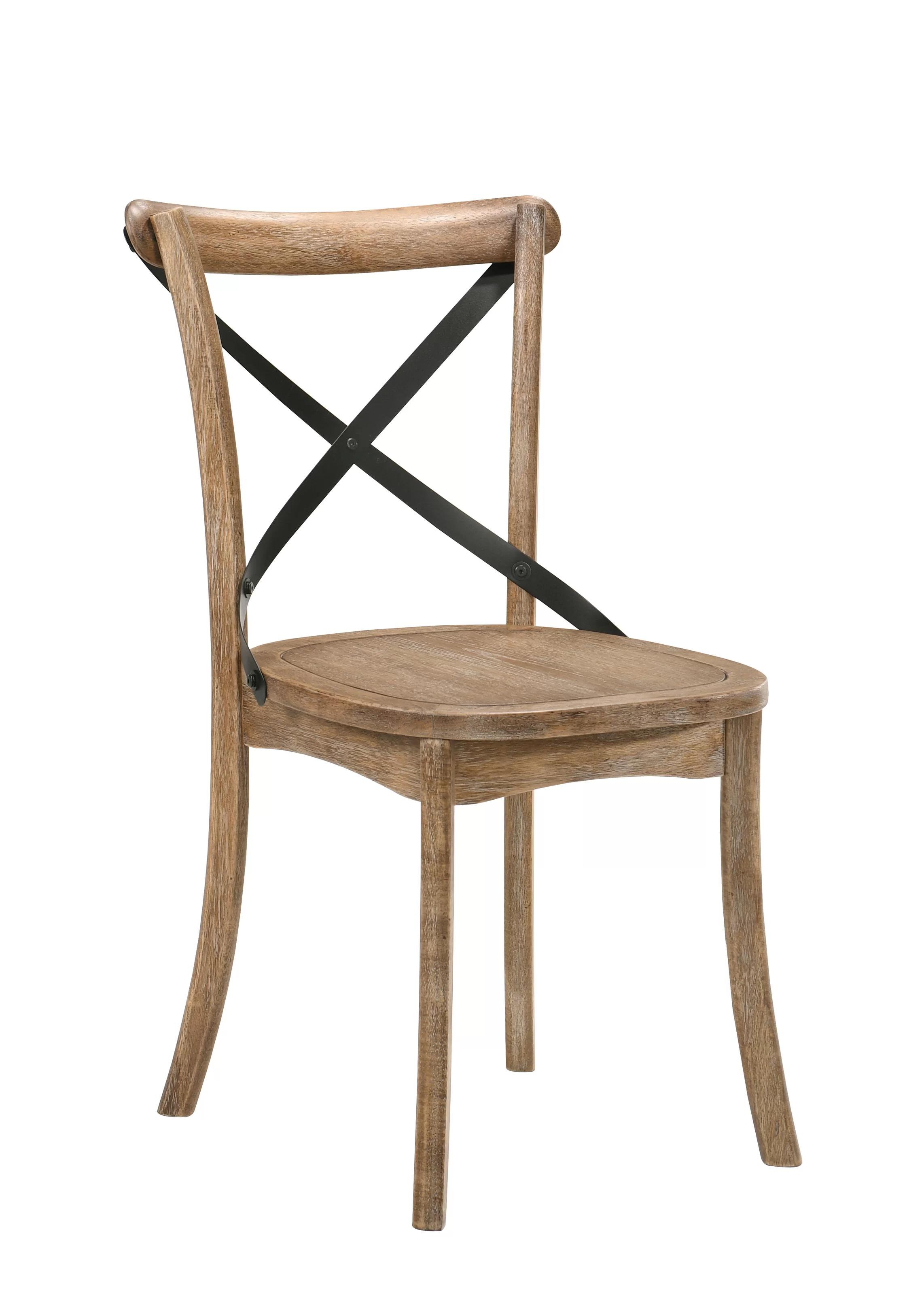 

    
Modern Farmhouse Rustic Oak 2x Dining Chairs by Acme Kendric 71775-2pcs
