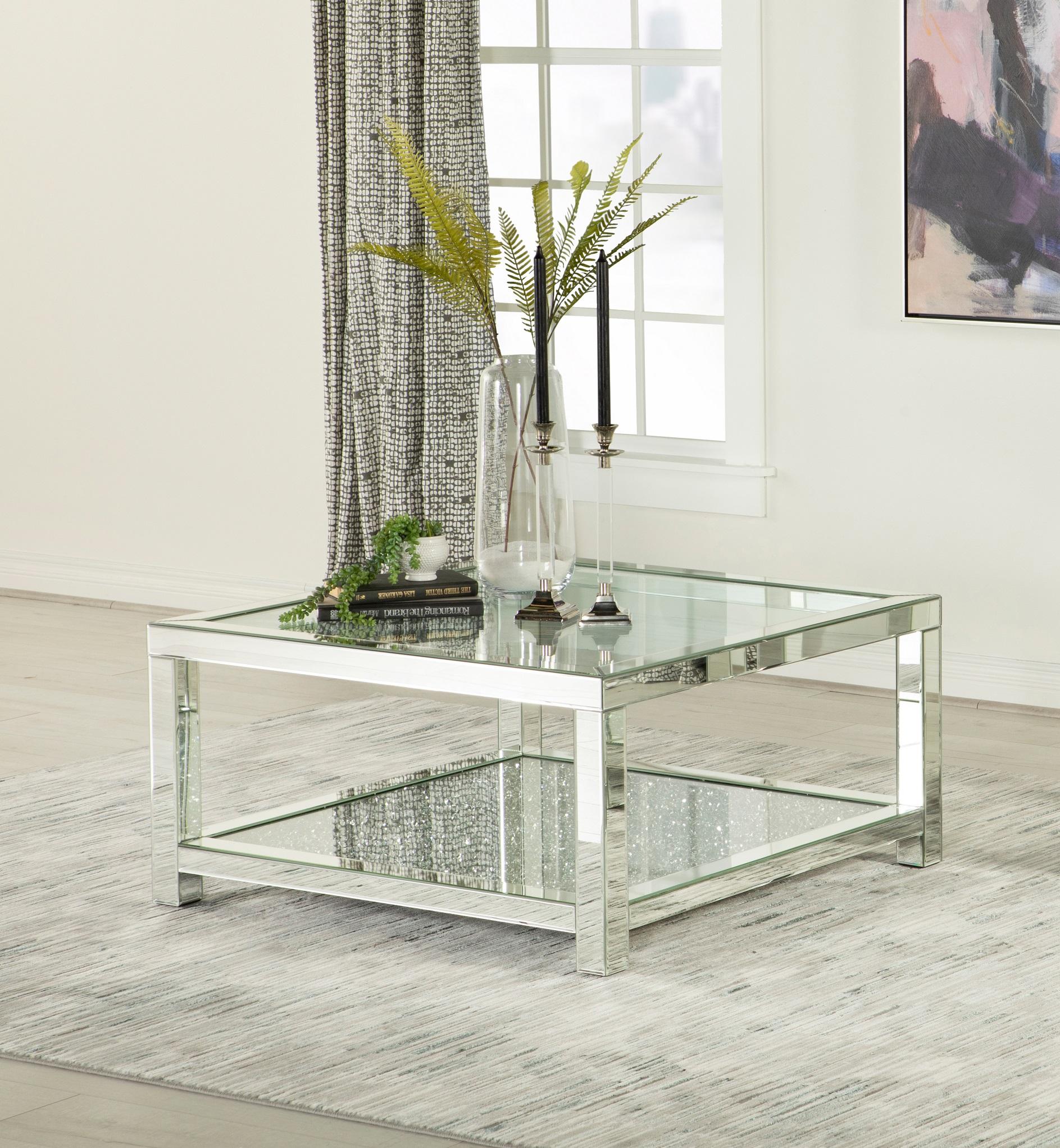 

    
Coaster 736218 Coffee Table Clear 736218
