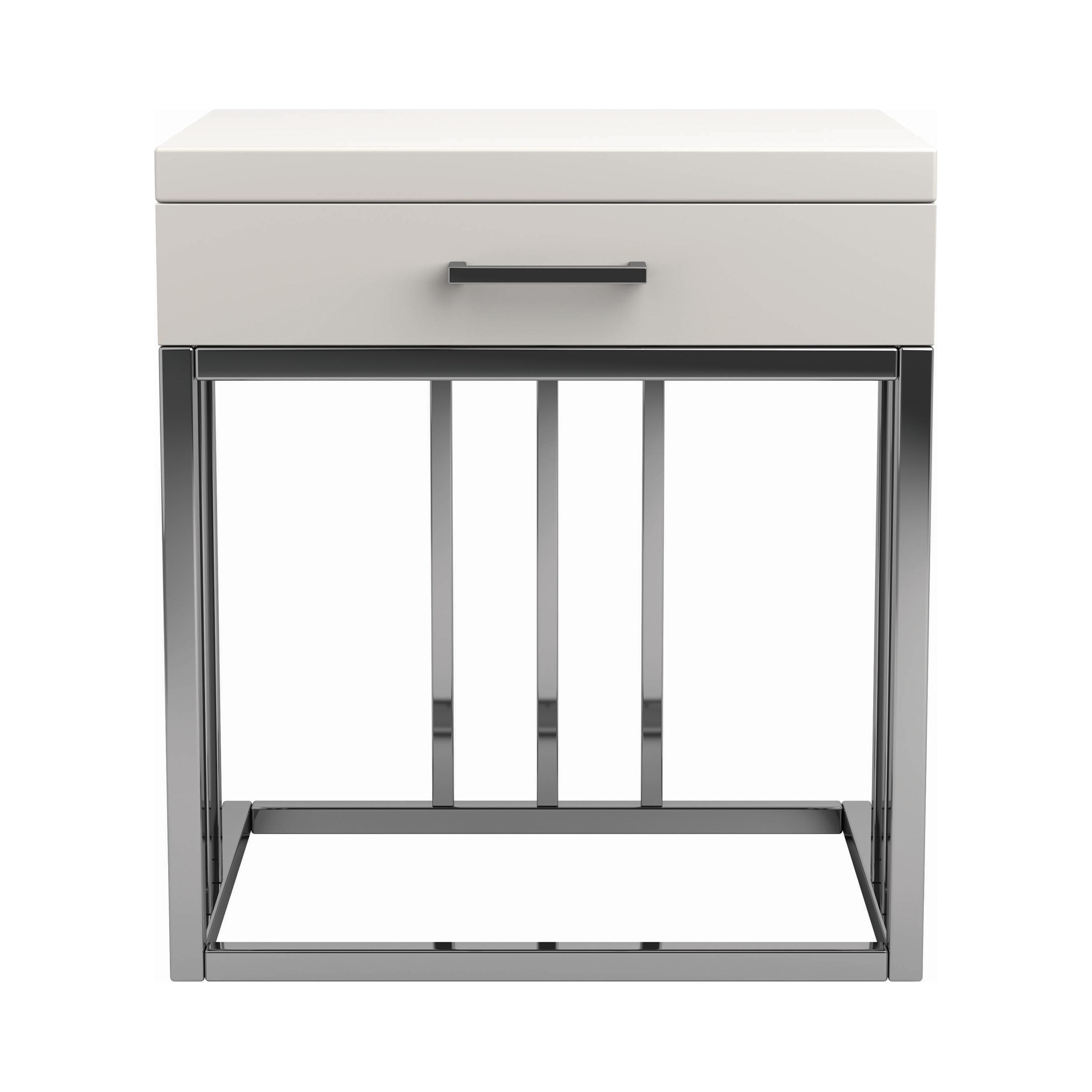 Modern End Table 723137 723137 in White 