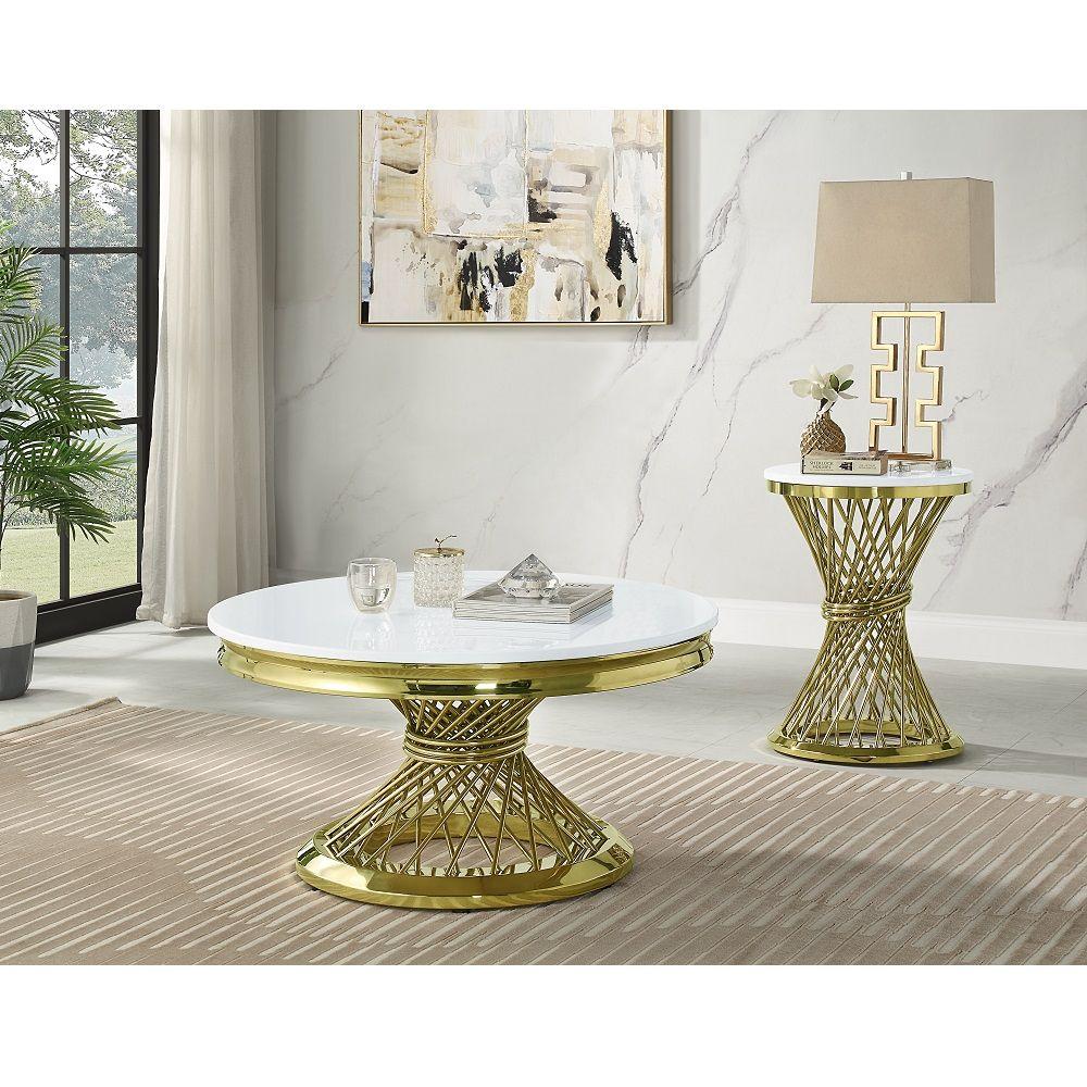 

    
Modern Gold Artificial Marble Living Room Set 3PCS Acme Fallon LV01957-CT-3PCS
