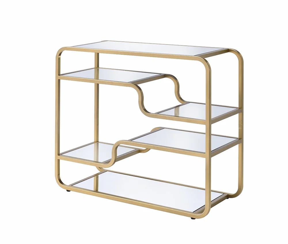 Modern Sofa Table Astrid 81093 in Gold 