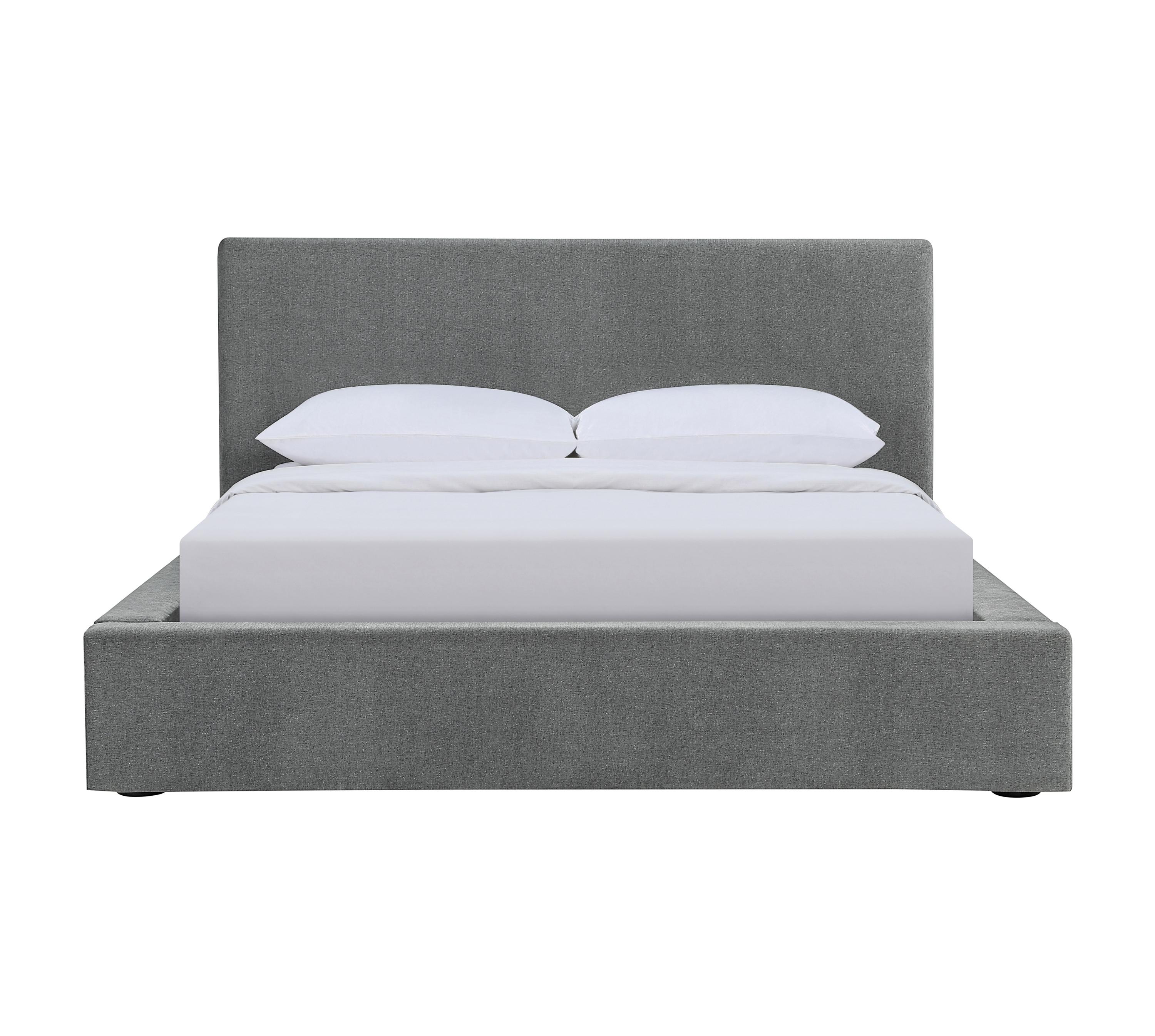 

    
Modern Graphite Linen-like Fabric King Bed Coaster 316020KE Gregory
