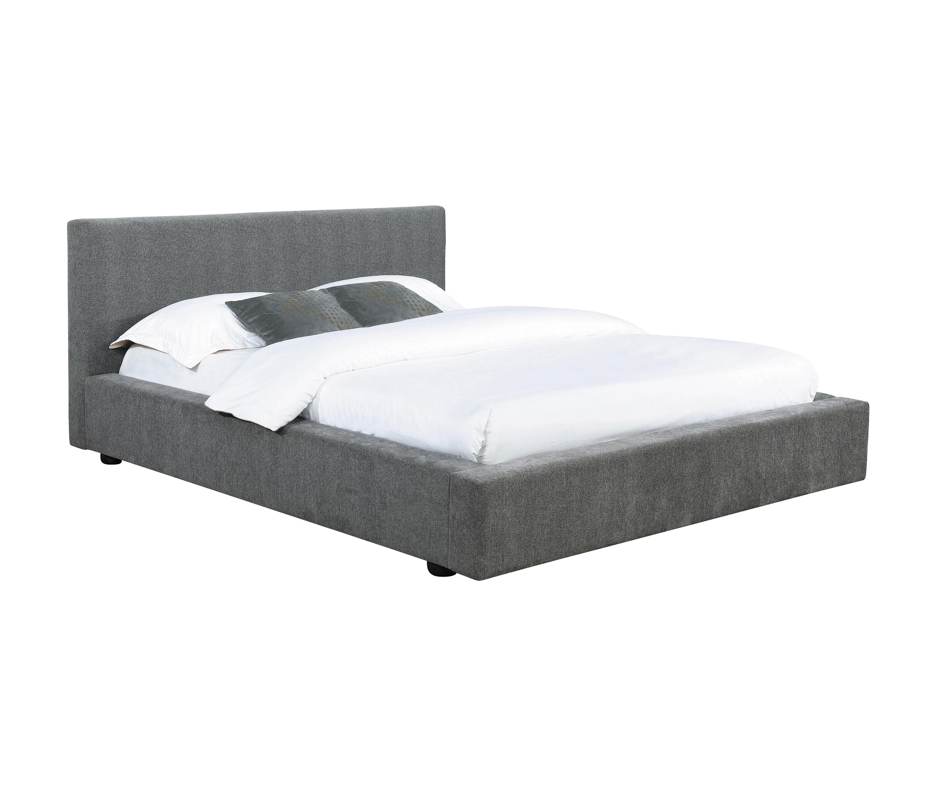 

    
Modern Graphite Linen-like Fabric King Bed Coaster 316020KE Gregory
