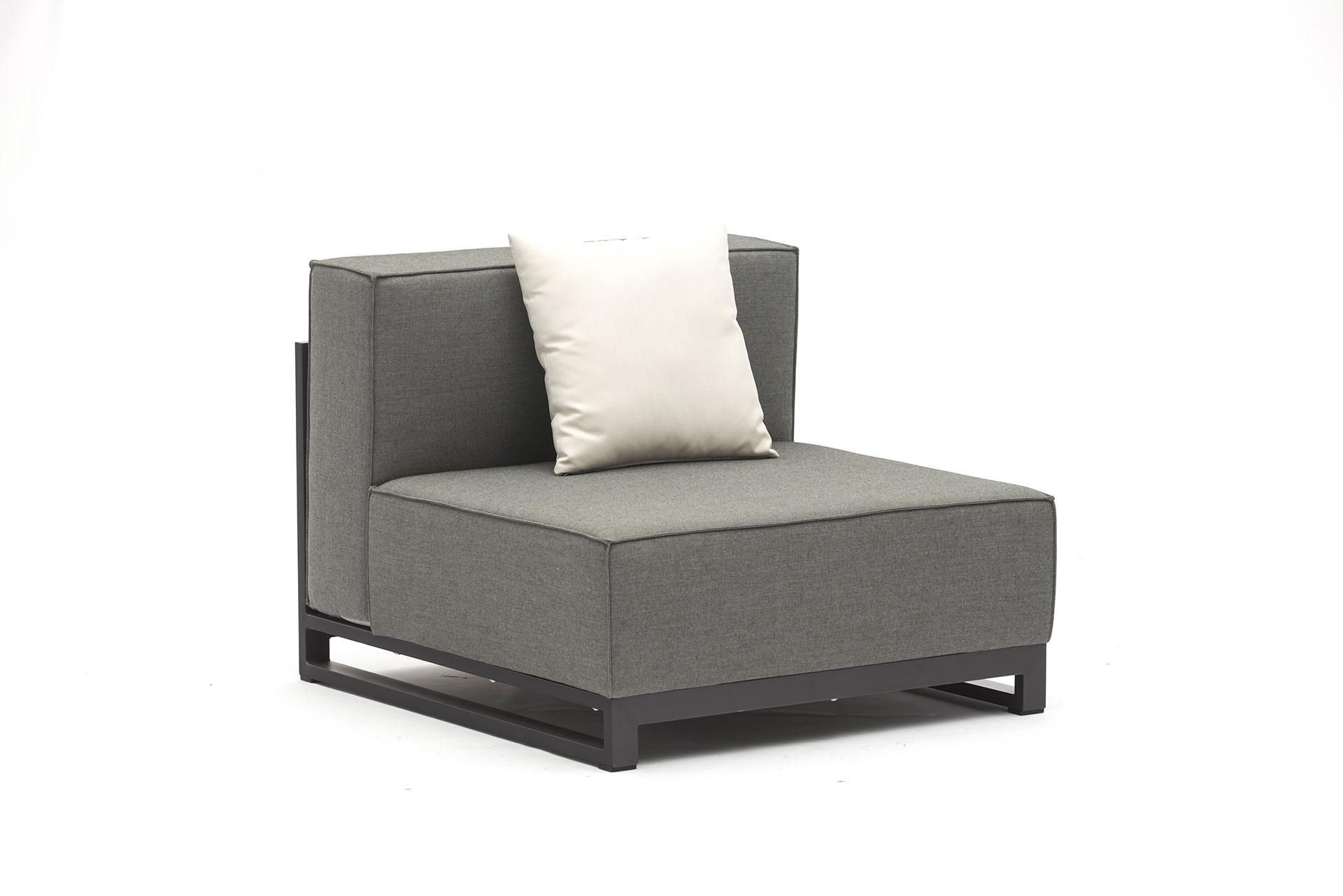 Modern Outdoor Armless Chair MA1701-GRY Sensation MA1701-GRY in Gray Acryl