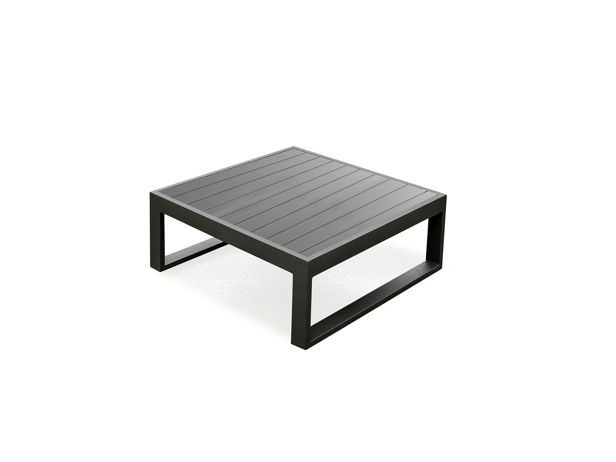 

    
Modern Gray Aluminium Outdoor Coffee Table WhiteLine CT1681-GRY Caden
