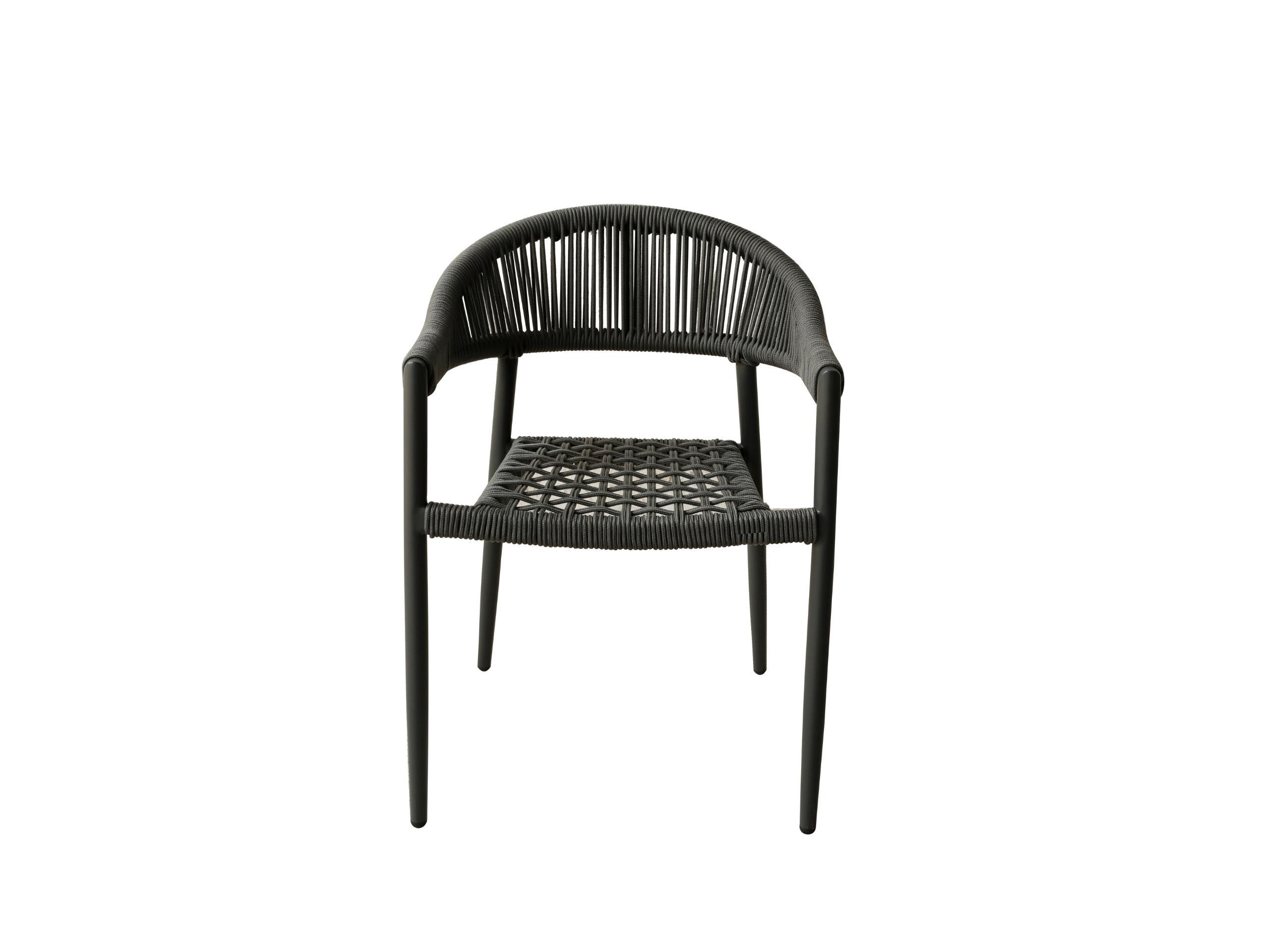 

    
Modern Gray Aluminium Outdoor Dining Armchair Set 4pcs WhiteLine DAC1677-GRY Leyla
