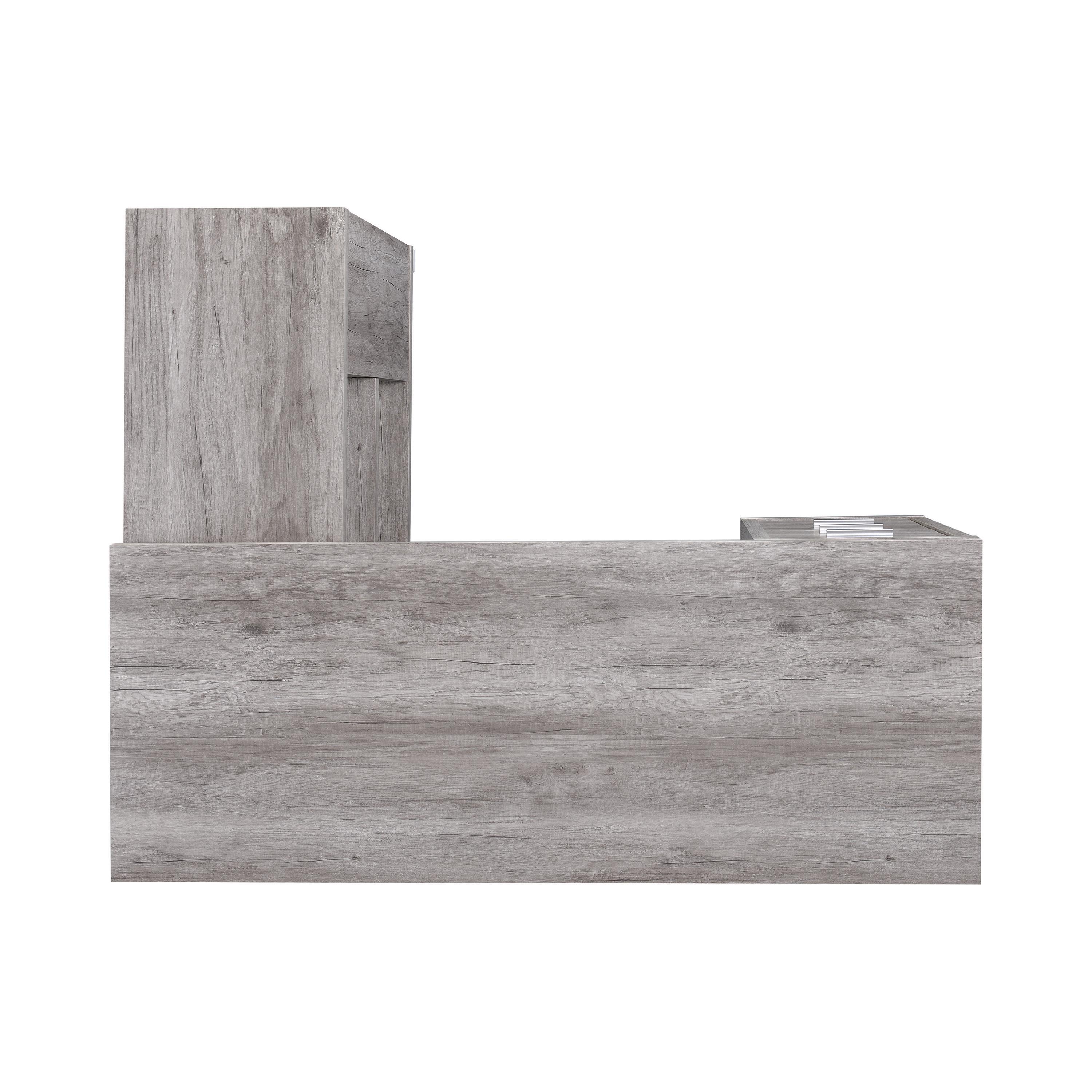 

    
801516 Modern Gray Driftwood Solid Wood Office Desk Coaster 801516 Yvette
