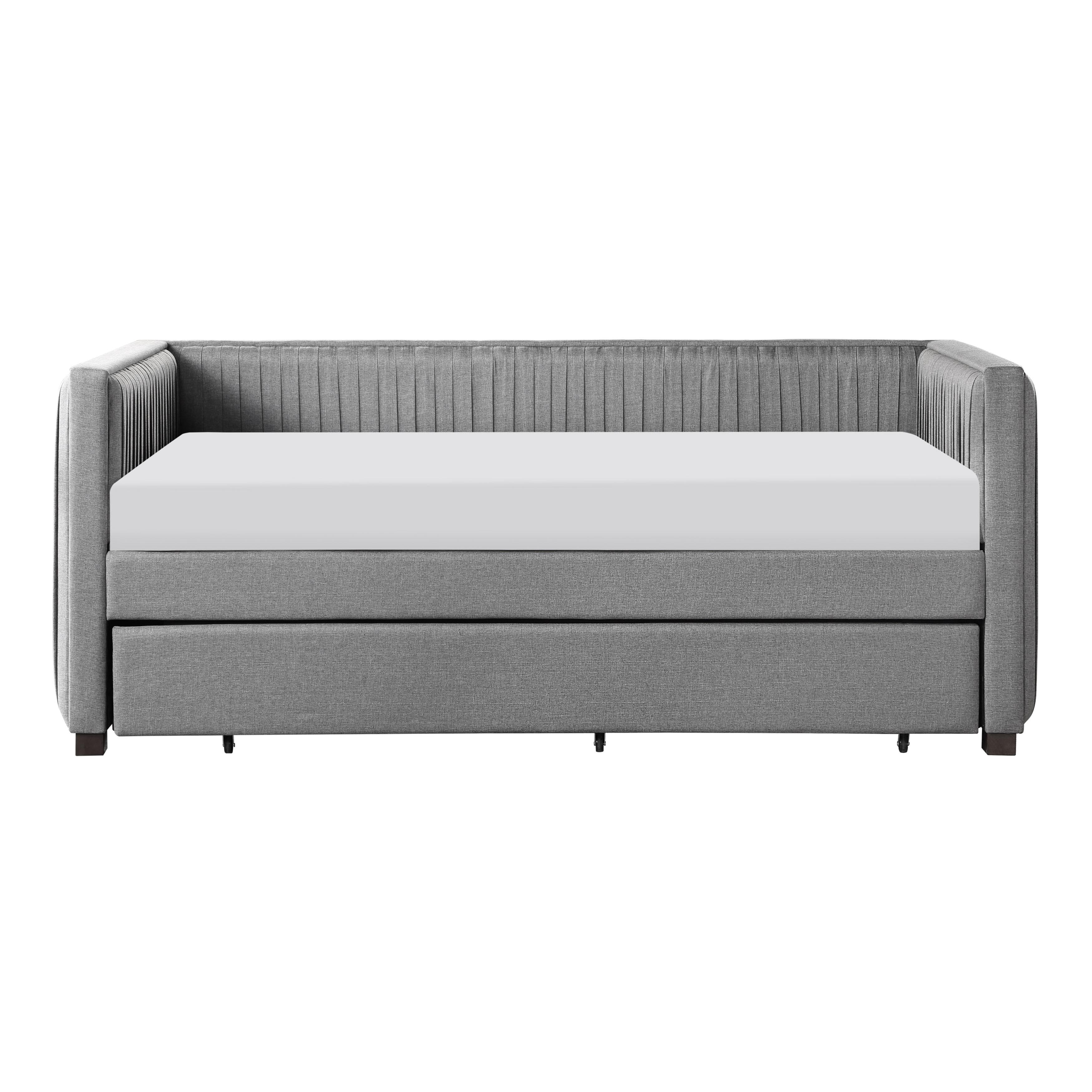 

    
Modern Gray Fabric Daybed w/ Trundle by Crown Mark Emery 5338GY-SET
