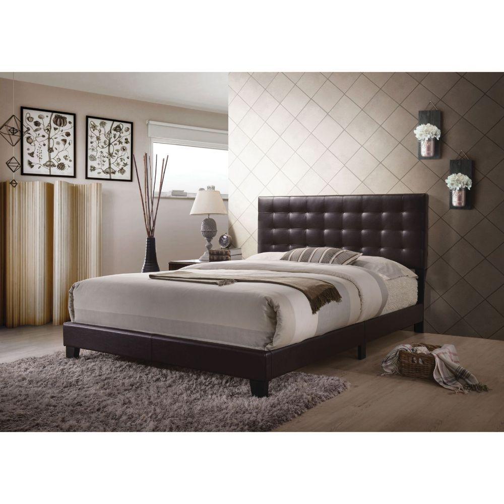 

                    
Acme Furniture Masate Queen Bed Espresso Upholstered Purchase 

