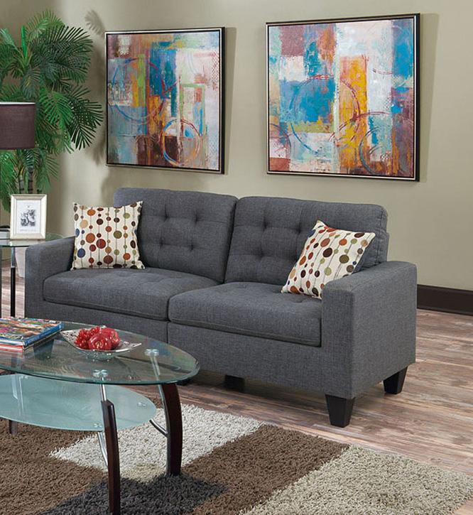 

    
Poundex Furniture F6901 Sofa Loveseat Gray F6901
