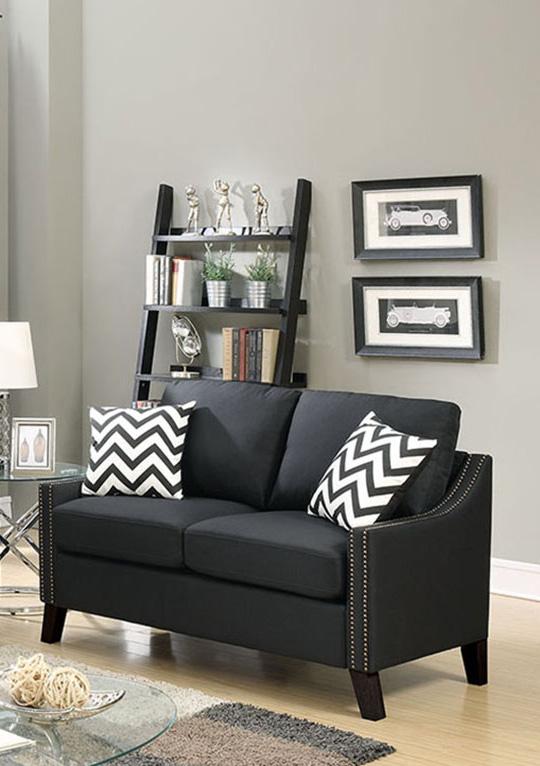

    
Poundex Furniture F6909 Sofa Loveseat Gray F6909
