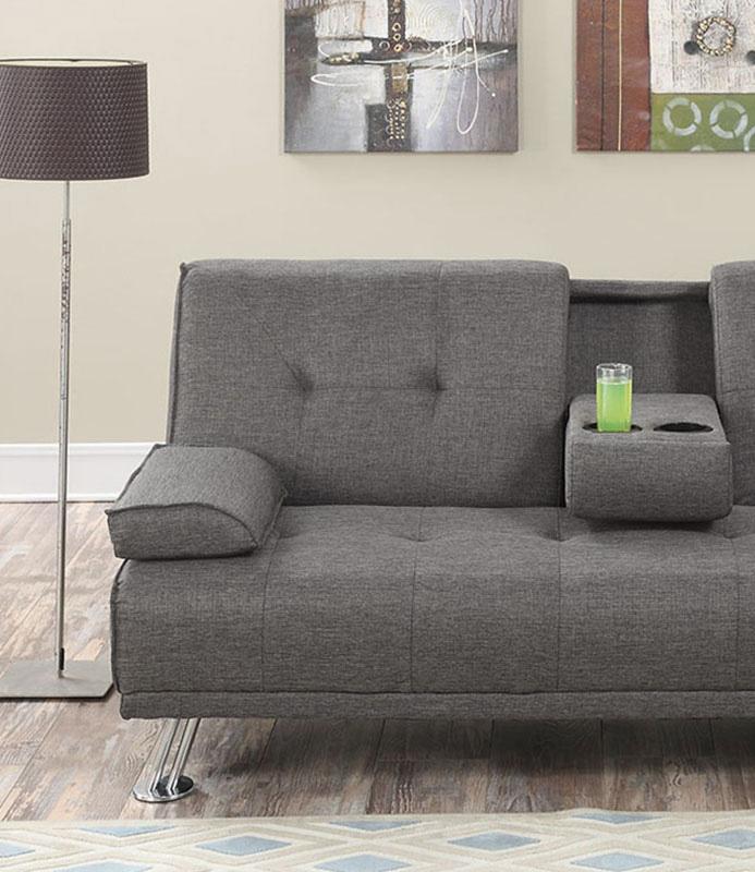 

    
Poundex Furniture F7844 Adjustable Sofa Gray F7844
