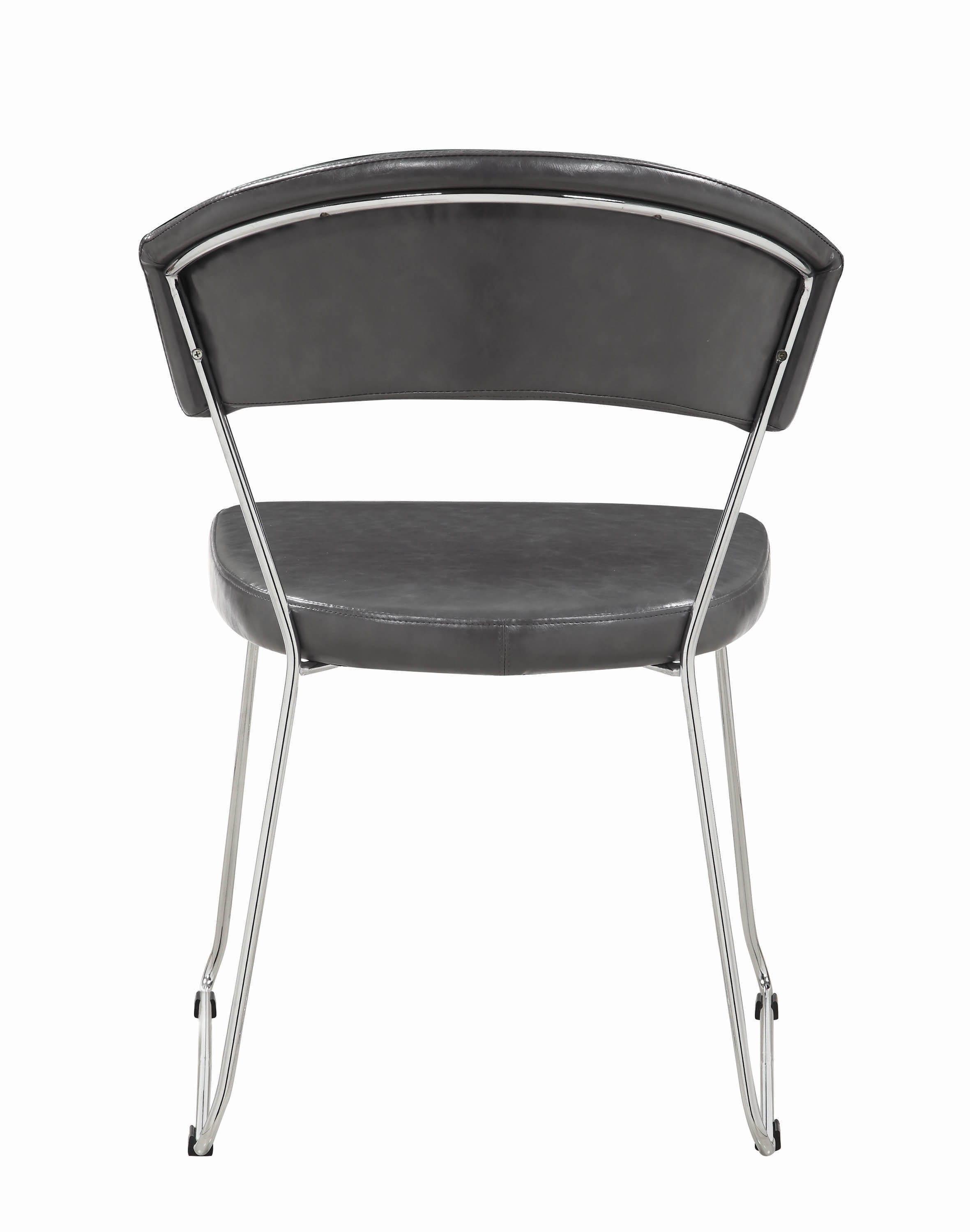 

        
Coaster Cornett Dining Chair Gray Fabric 021032441456
