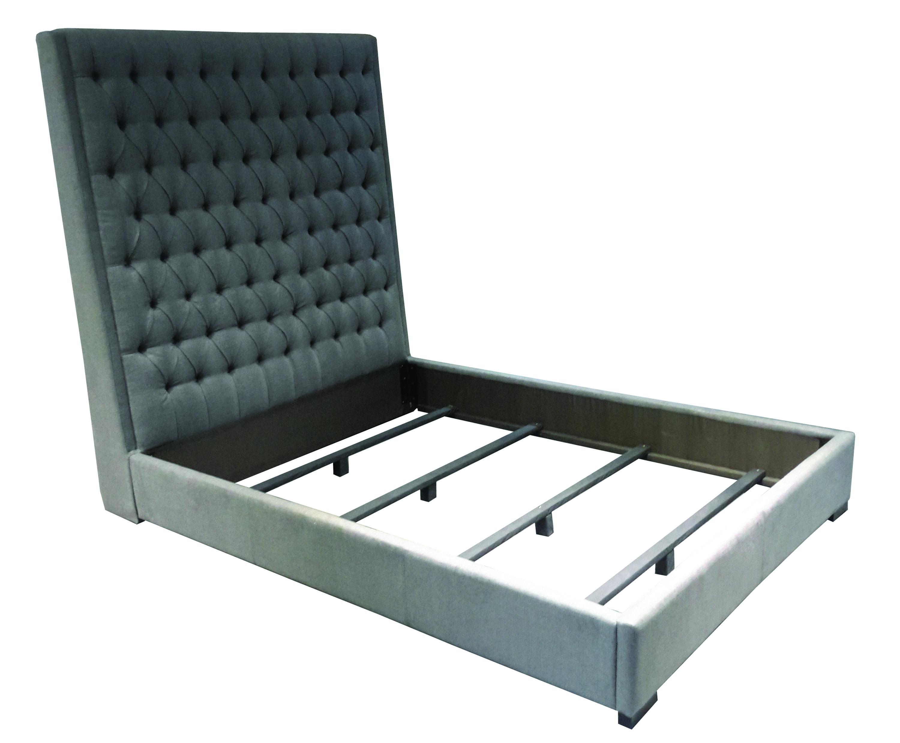 

    
Modern Gray Button Tufted King Bed Coaster 300621KE Camille
