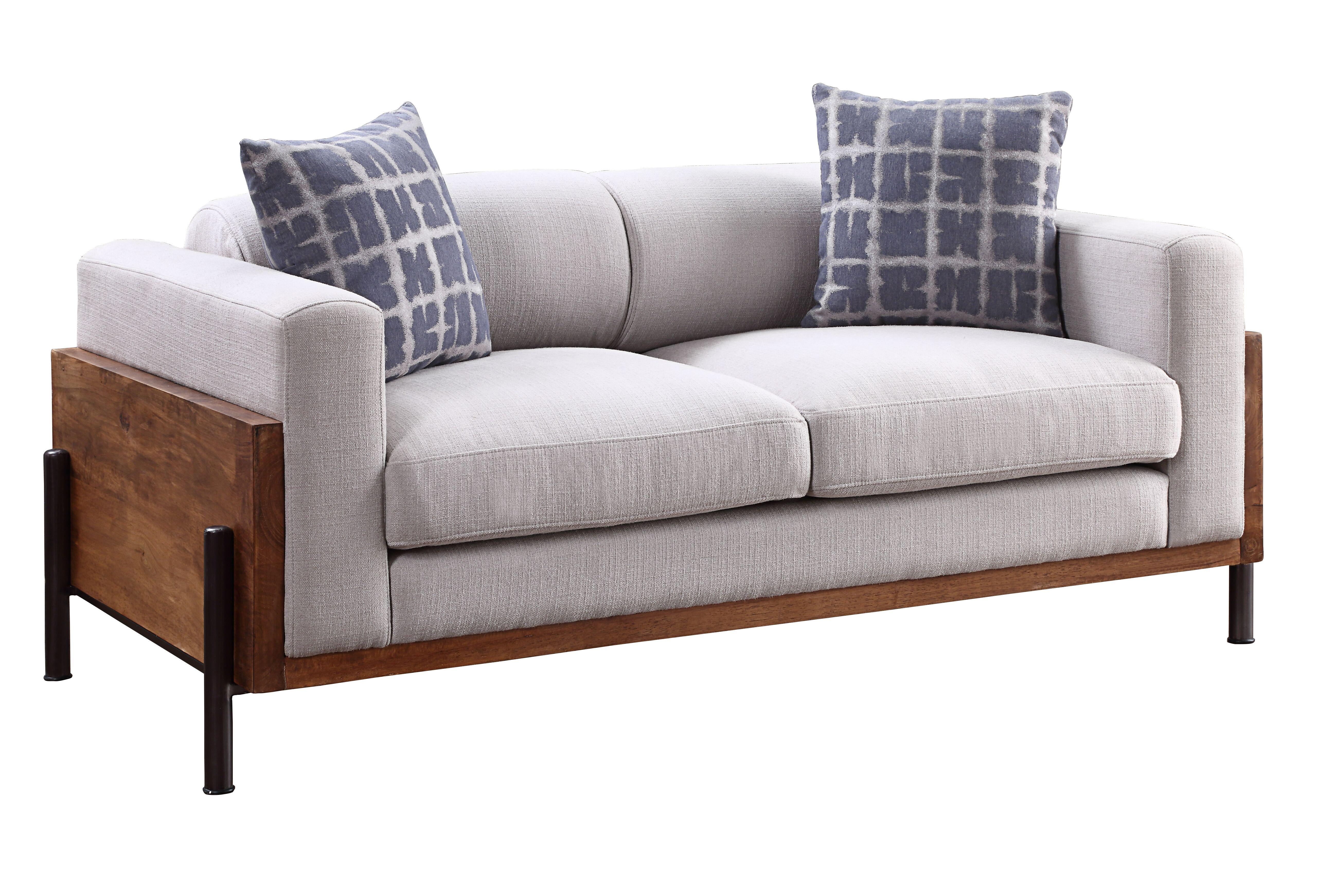 

    
Acme Furniture Pelton Sofa Loveseat and Chair Set Light Gray 54890-3pcs
