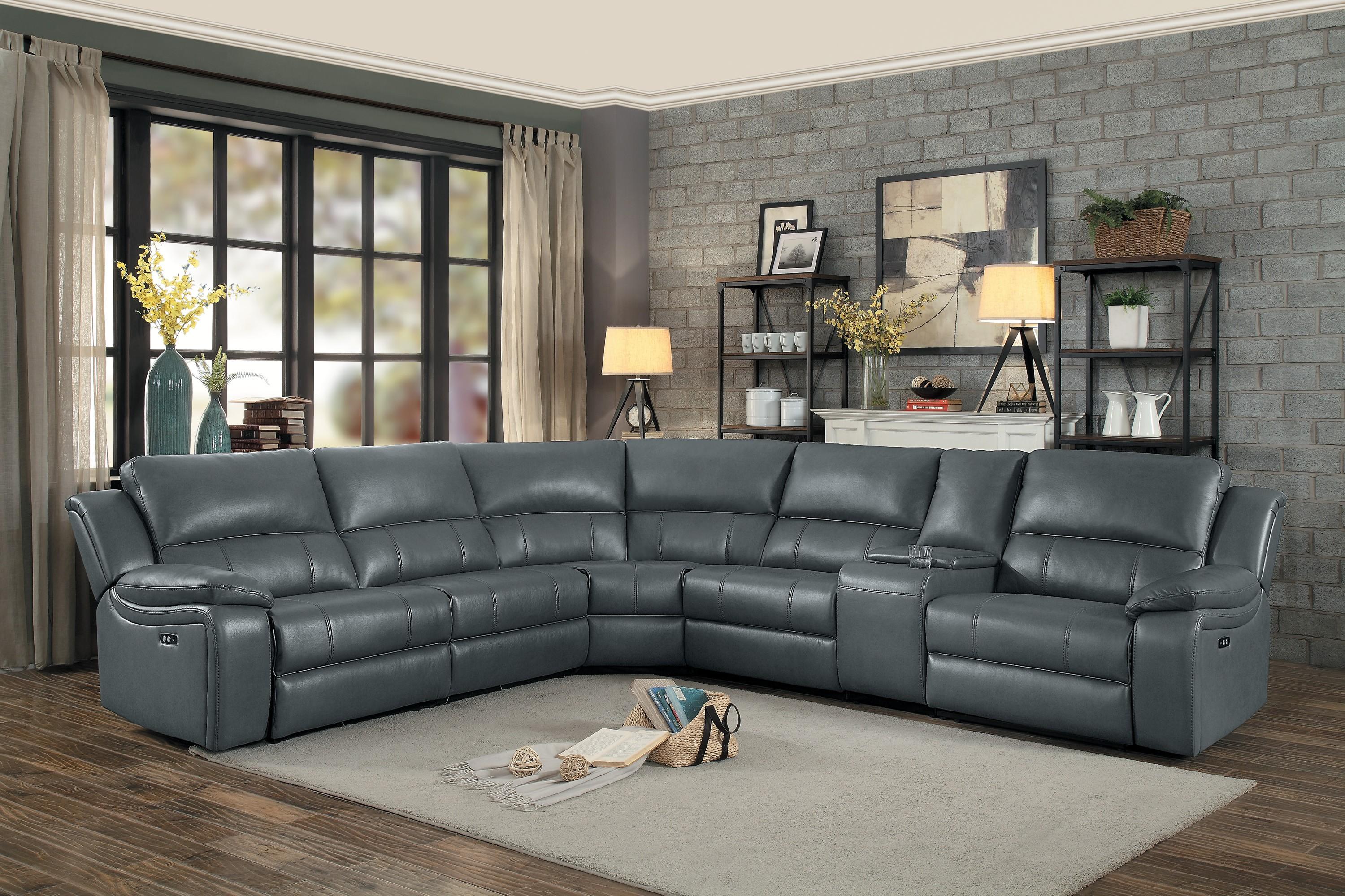 

    
8260GY*6PW Homelegance Power Reclining Sectional
