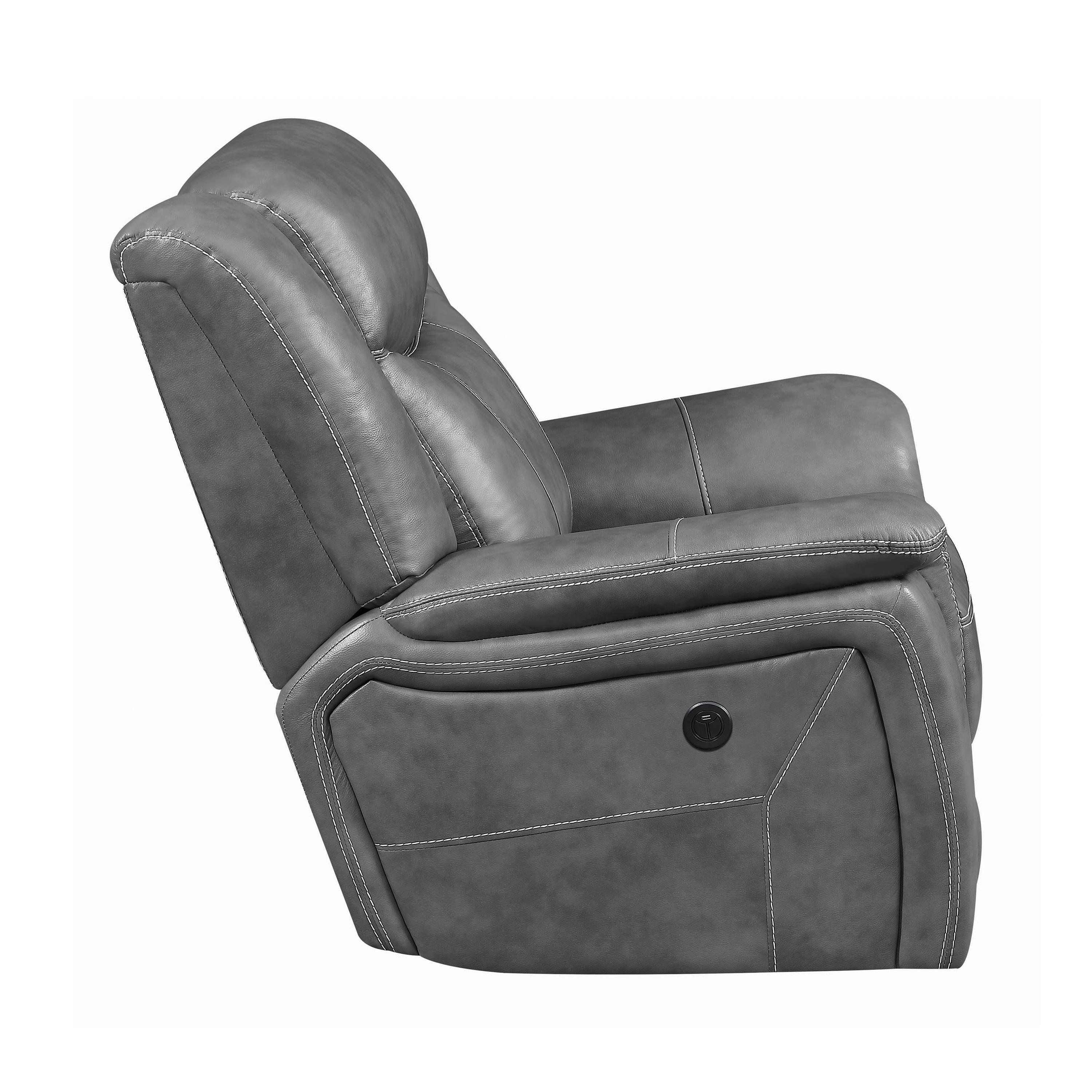 

                    
Buy Modern Gray Faux Leather Power Sofa Set 3pcs Coaster 650354P-S3 Conrad
