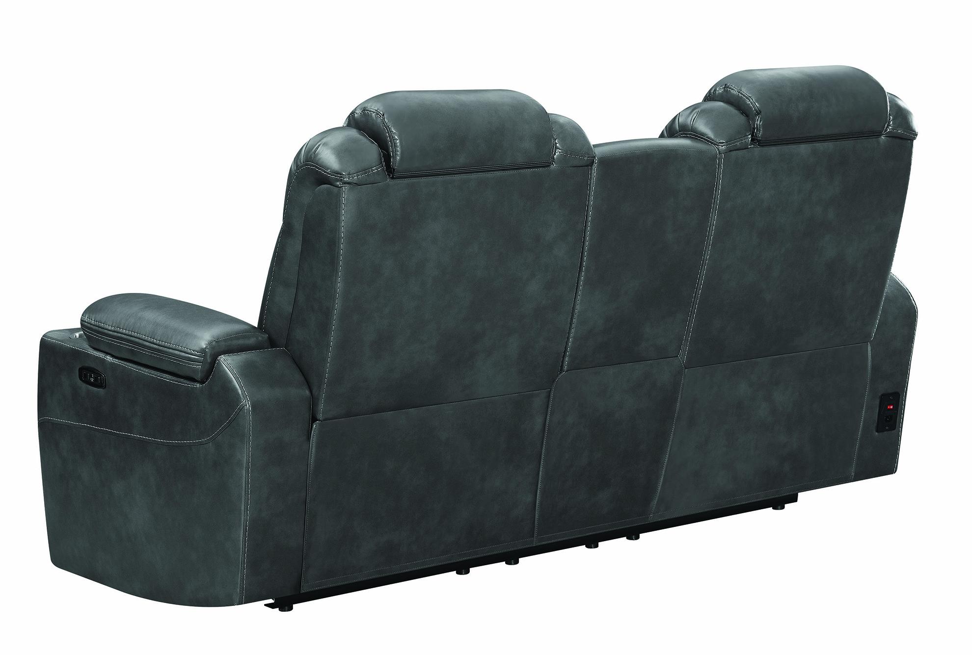 

                    
Coaster 603415PP Korbach Power loveseat Charcoal Coated Microfiber Purchase 
