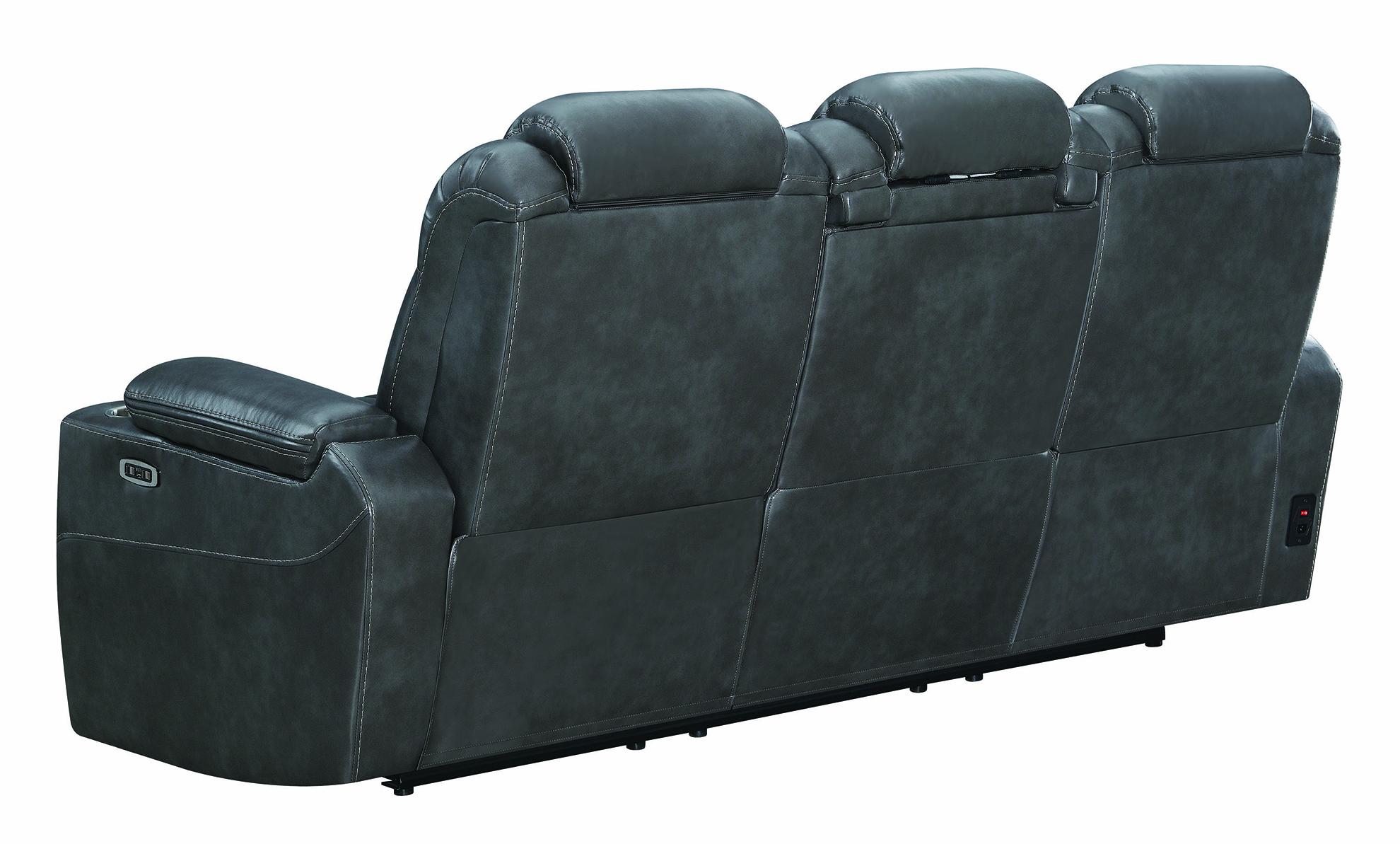 

                    
Coaster 603414PP Korbach Power sofa Charcoal Coated Microfiber Purchase 
