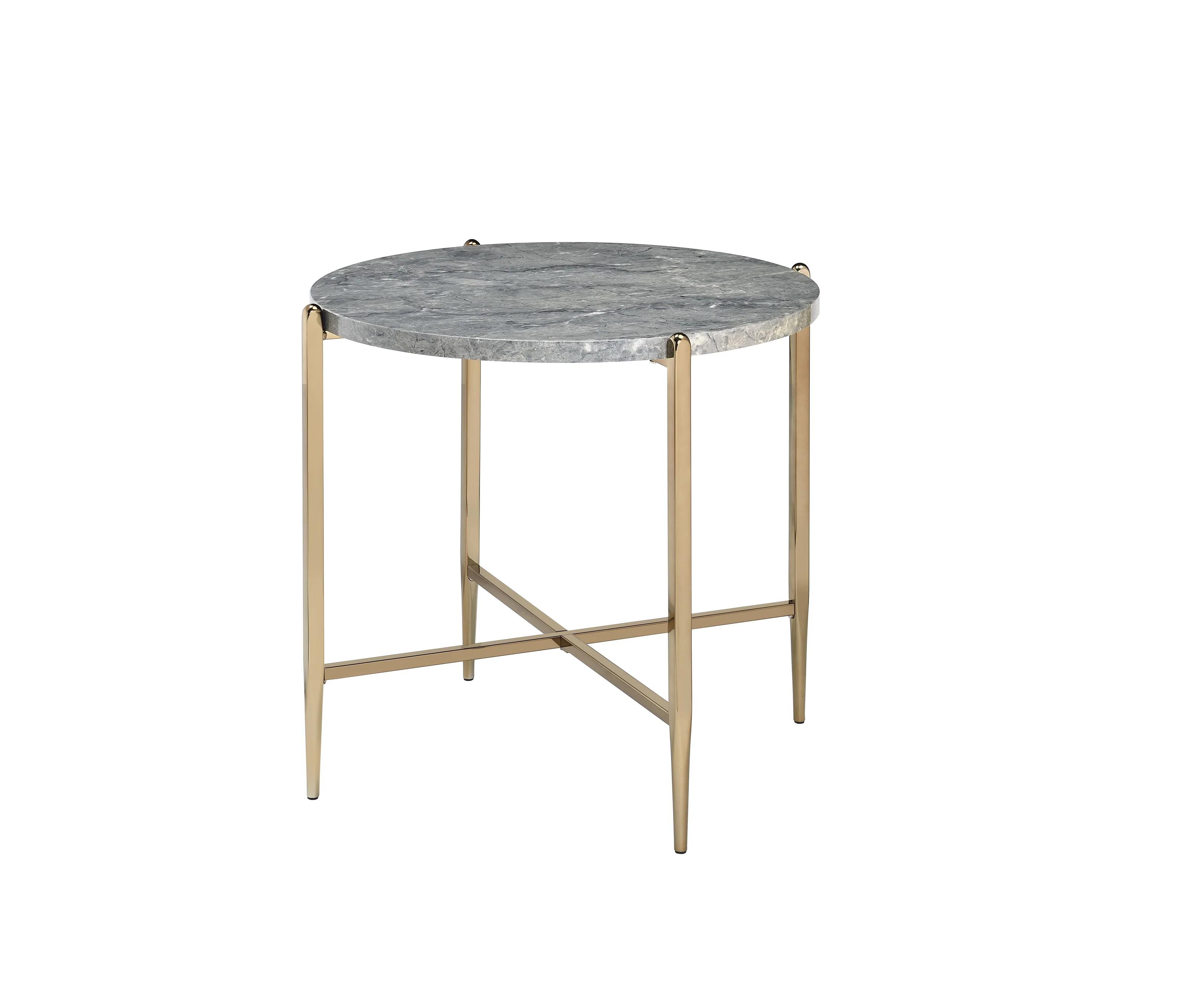 Modern End Table Tainte 83477 in Gray 