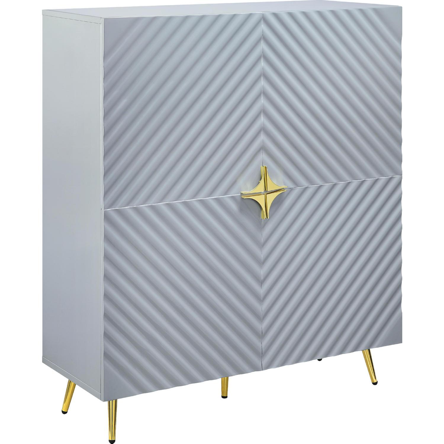 

    
Modern Gray High Gloss Console Cabinet by Acme Gaines AC01032
