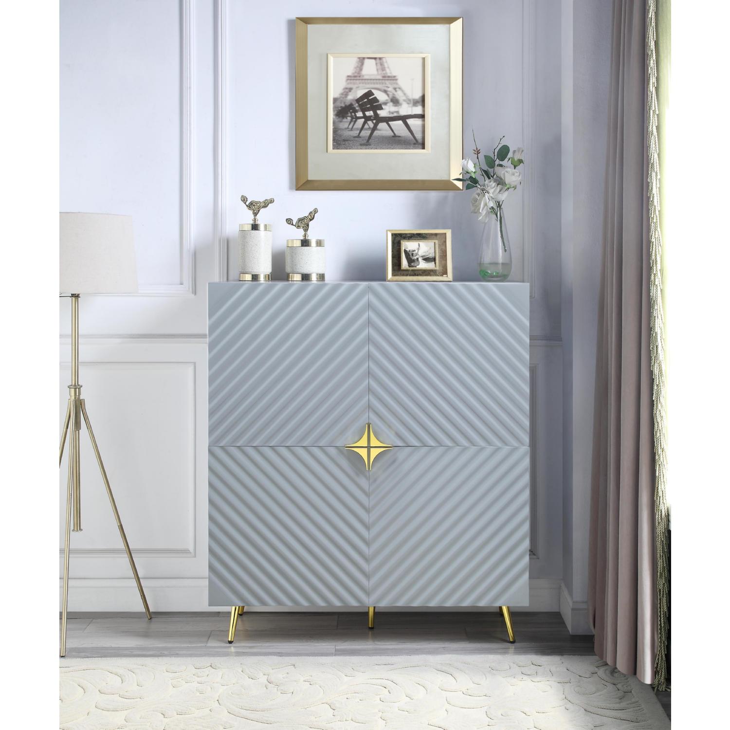 

    
Modern Gray High Gloss Console Cabinet by Acme Gaines AC01032
