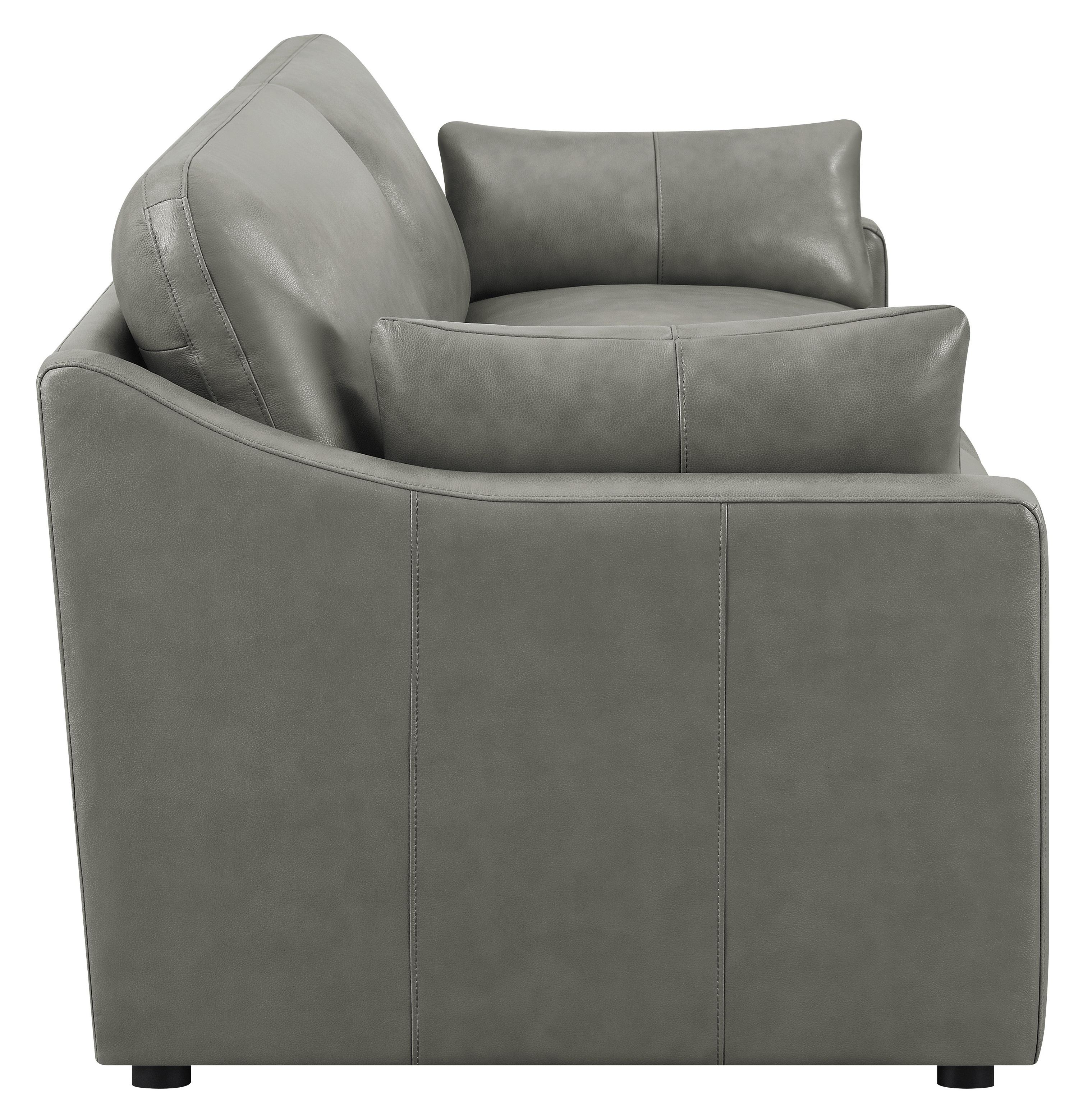 

                    
Coaster 506771-S2 Grayson Living Room Set Gray Leather Purchase 
