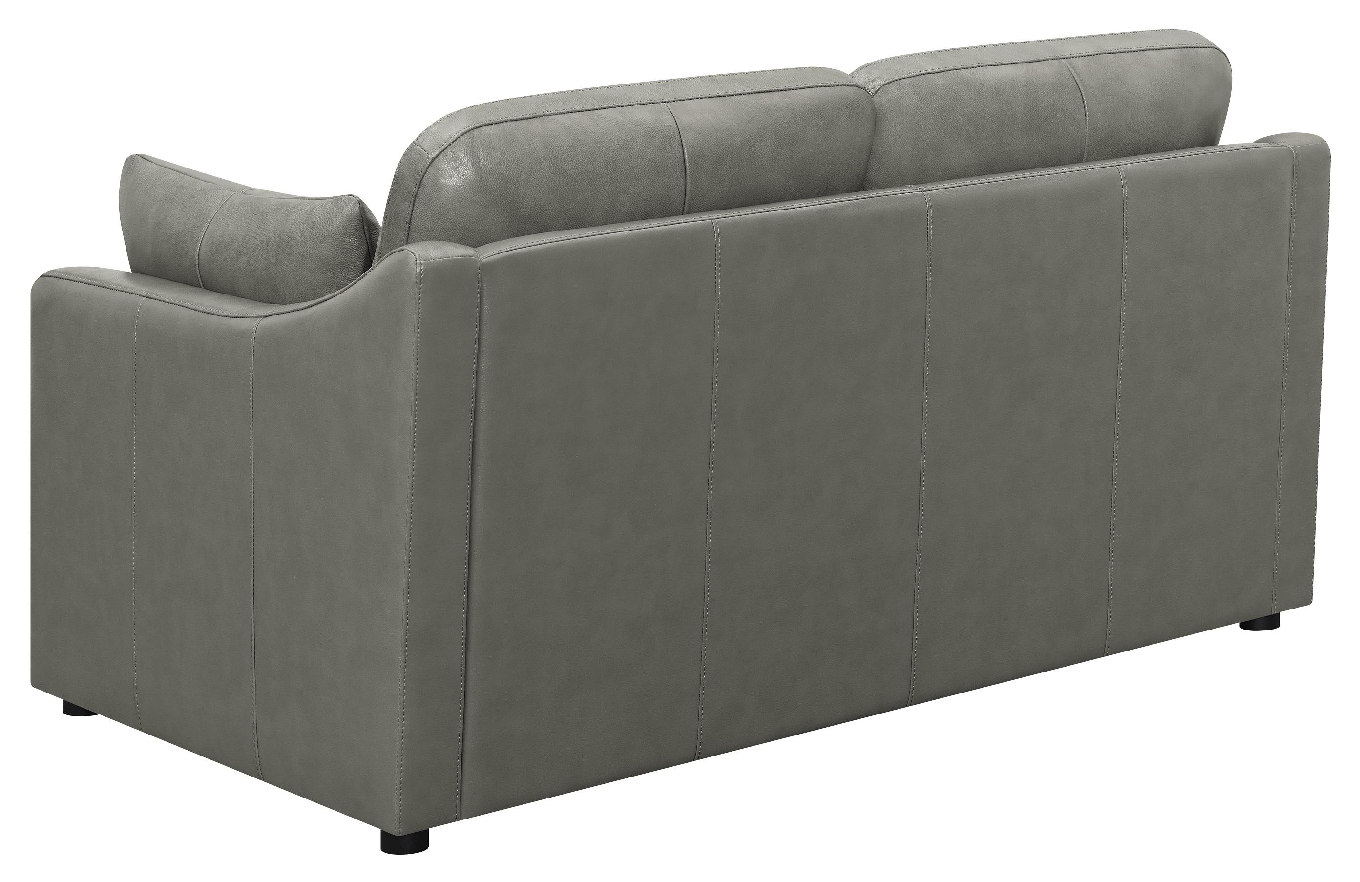 

    
 Order  Modern Gray Leather Living Room Set 2pcs Coaster 506771-S2 Grayson
