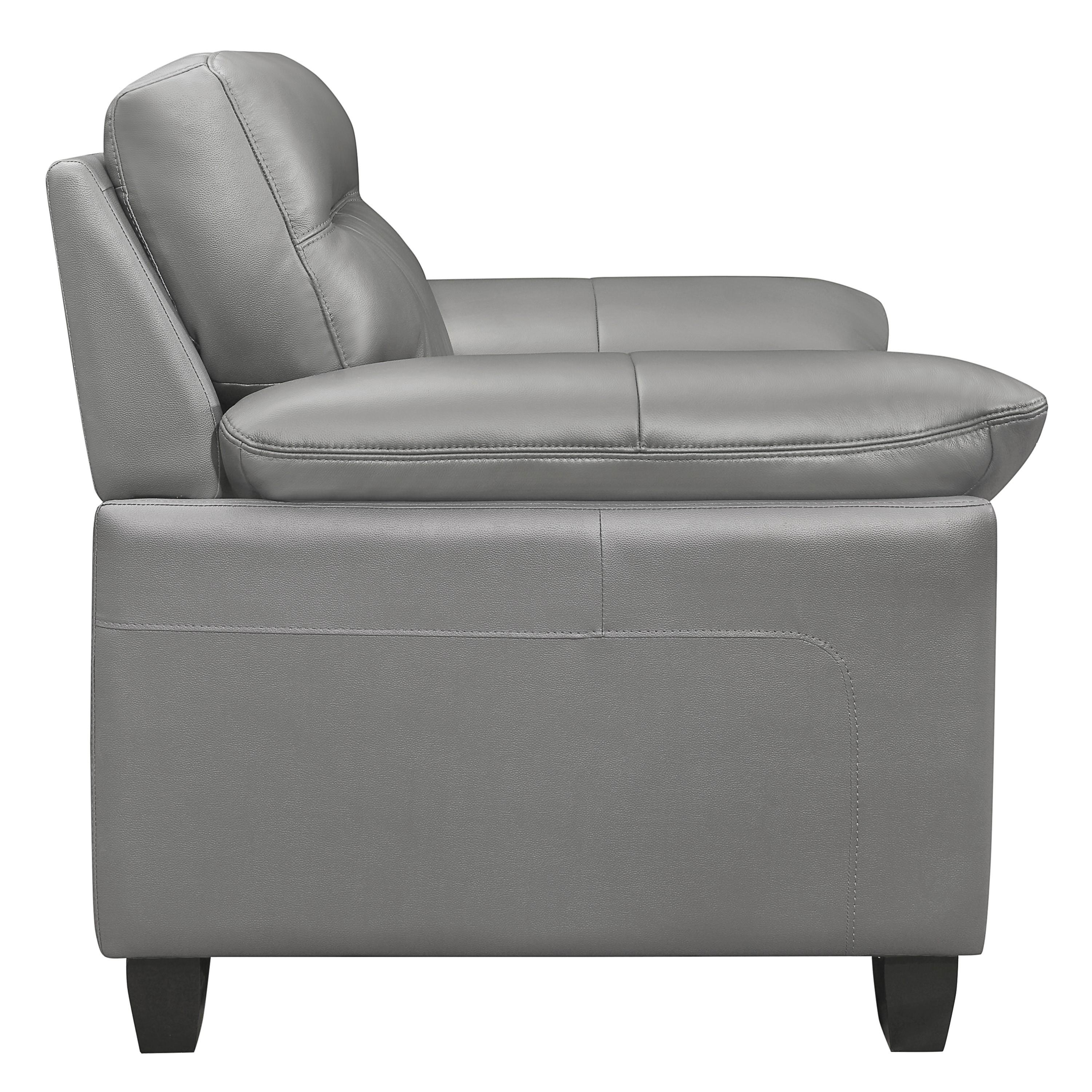 

                    
Buy Modern Gray Leather Living Room Set 3pcs Homelegance 9537GRY Denizen
