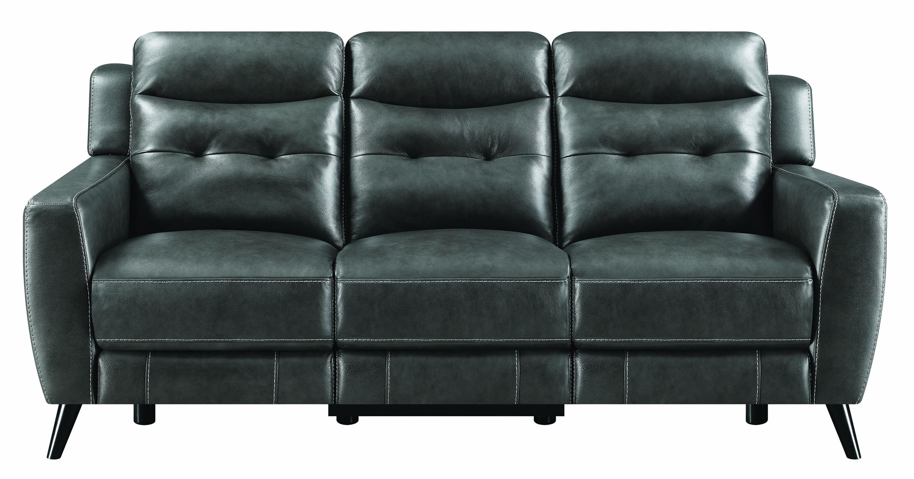 

    
 Order  Modern Gray Leather Upholstery Power sofa Lantana by Coaster
