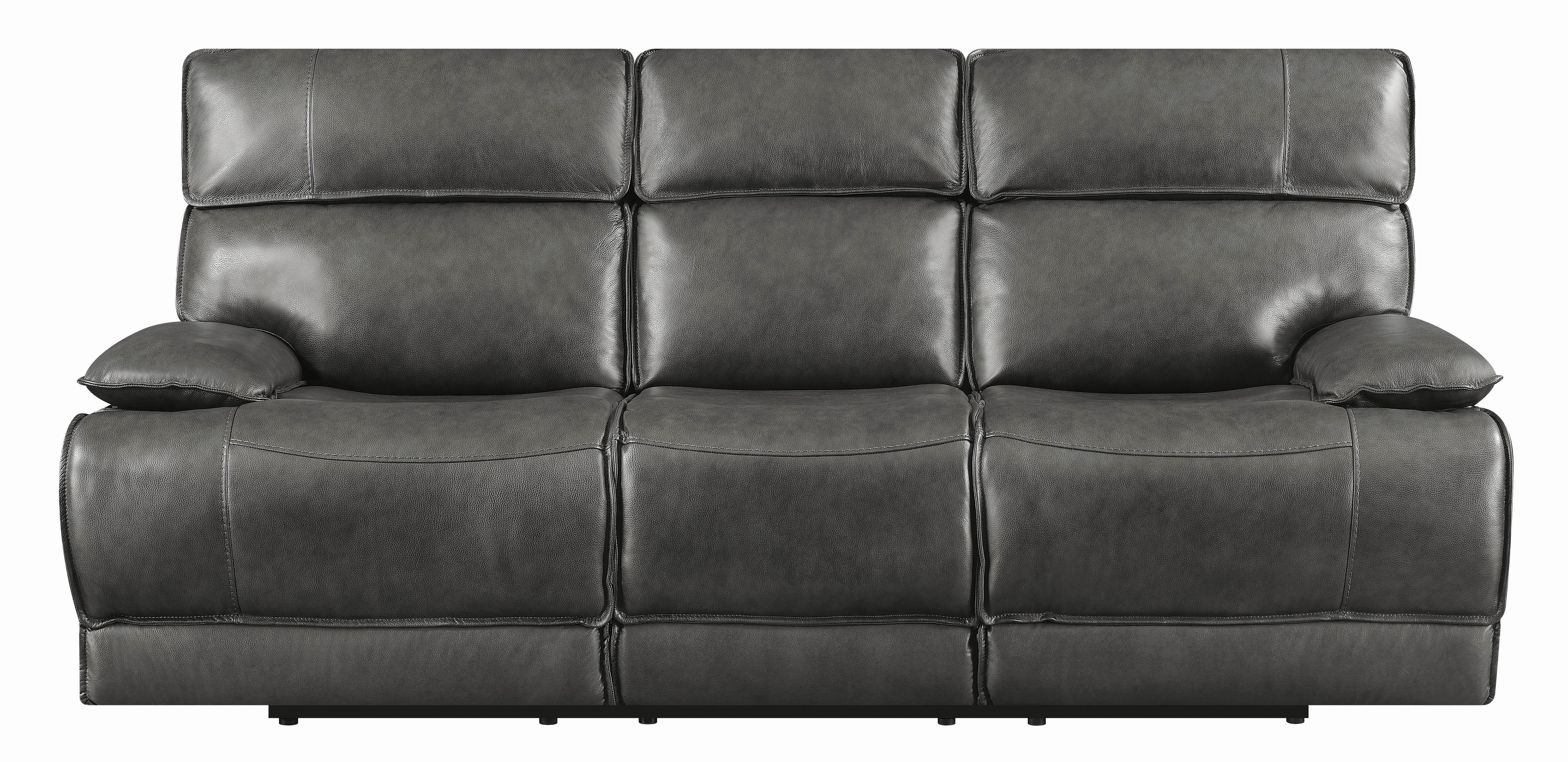 

        
021032454685Modern Gray Leather Upholstery Power2 sofa Stanford by Coaster
