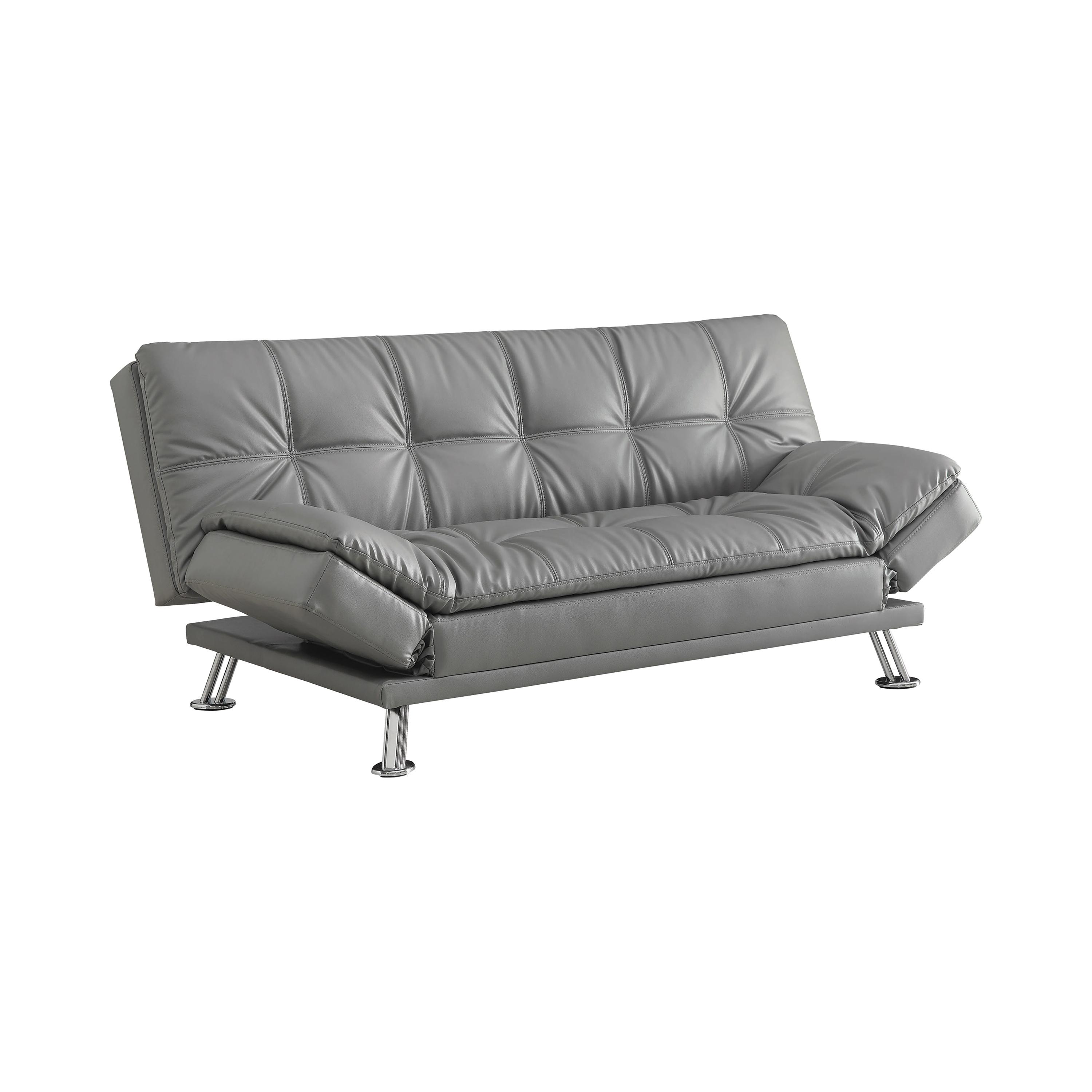 Modern Sofa bed 500096 Dilleston 500096 in Gray Leatherette