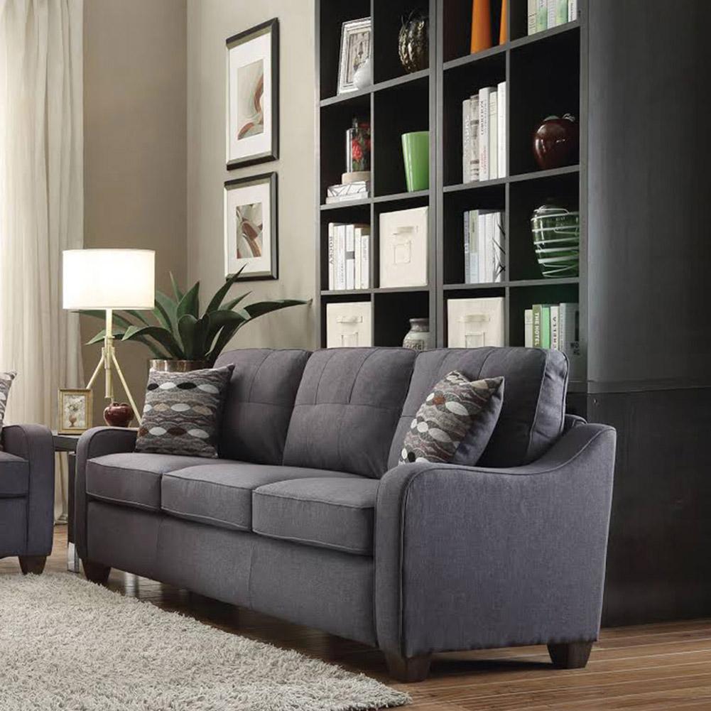 

    
Modern Gray Linen Sofa by Acme Cleavon II 53790
