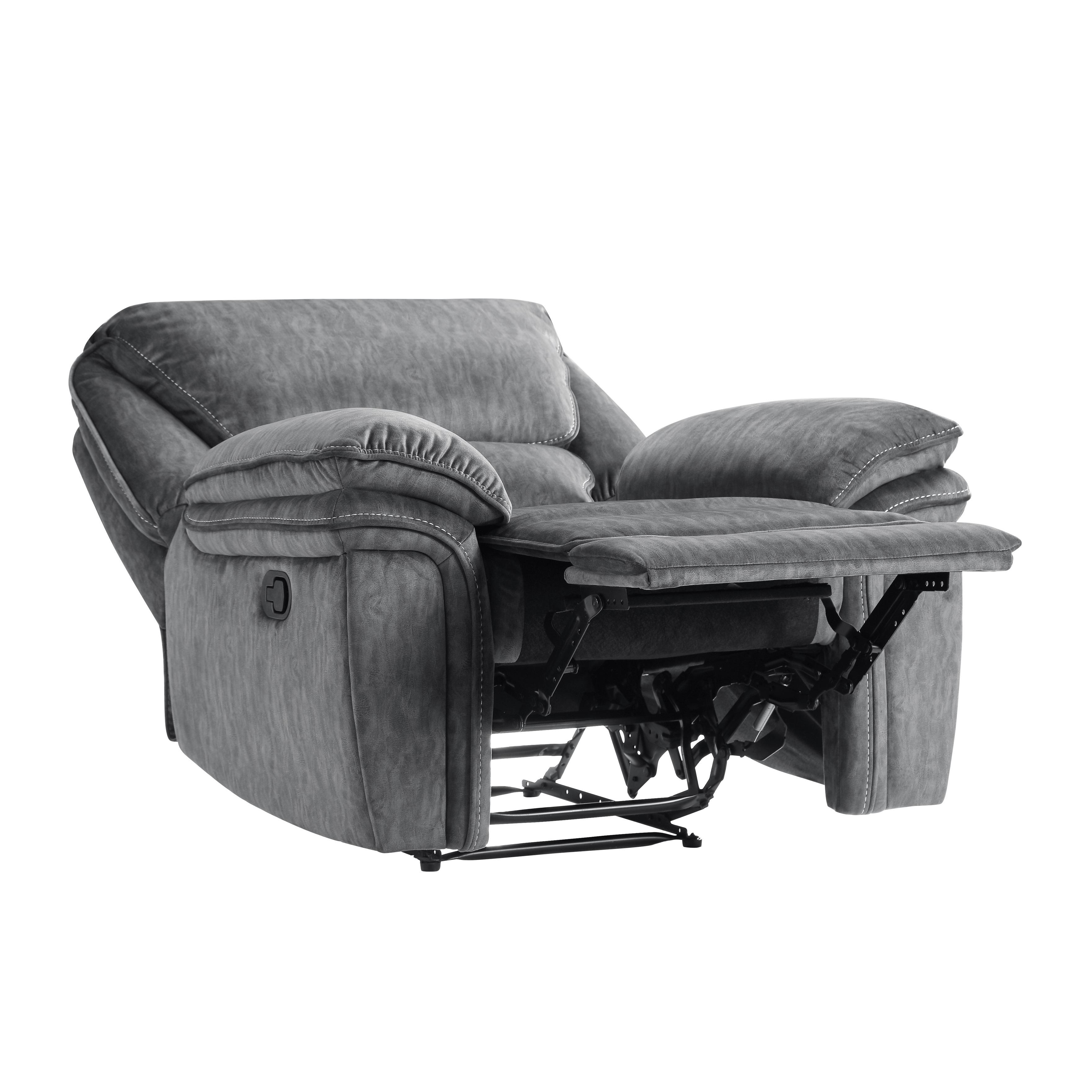 

    
Homelegance 9913-1 Muirfield Reclining Chair Gray 9913-1
