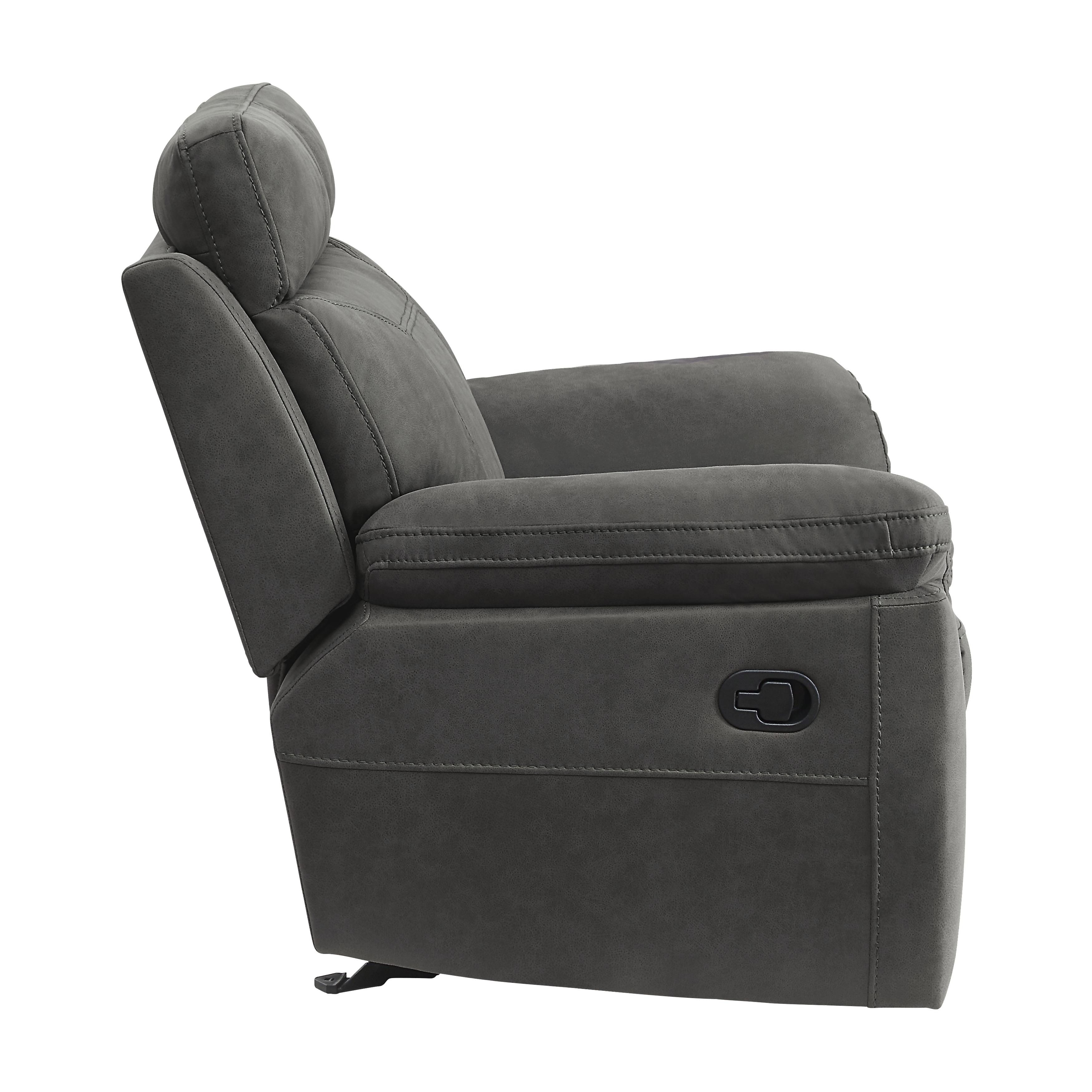 

                    
Homelegance 9301GRY-1 Clifton Reclining Chair Gray Microfiber Purchase 
