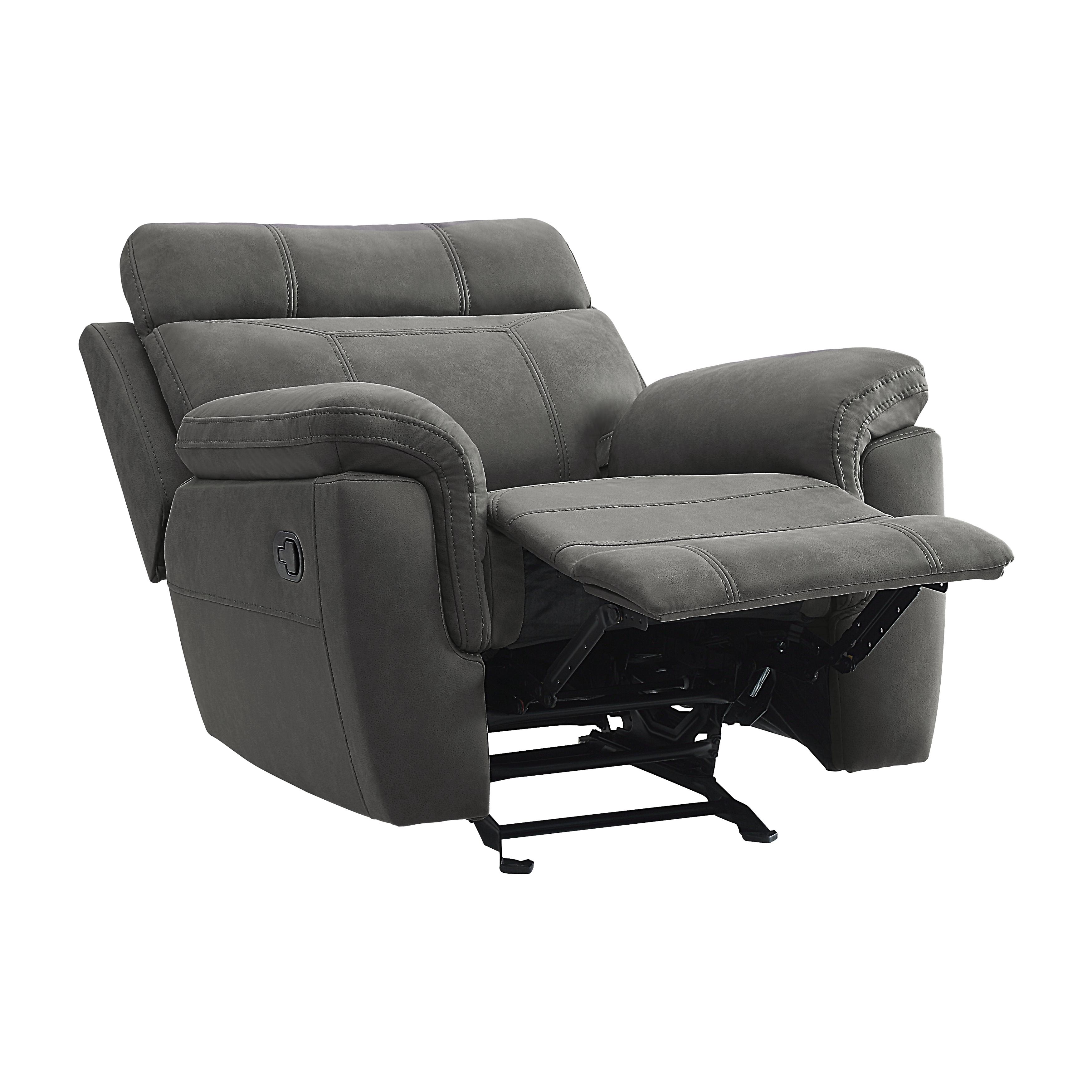 

    
Homelegance 9301GRY-1 Clifton Reclining Chair Gray 9301GRY-1
