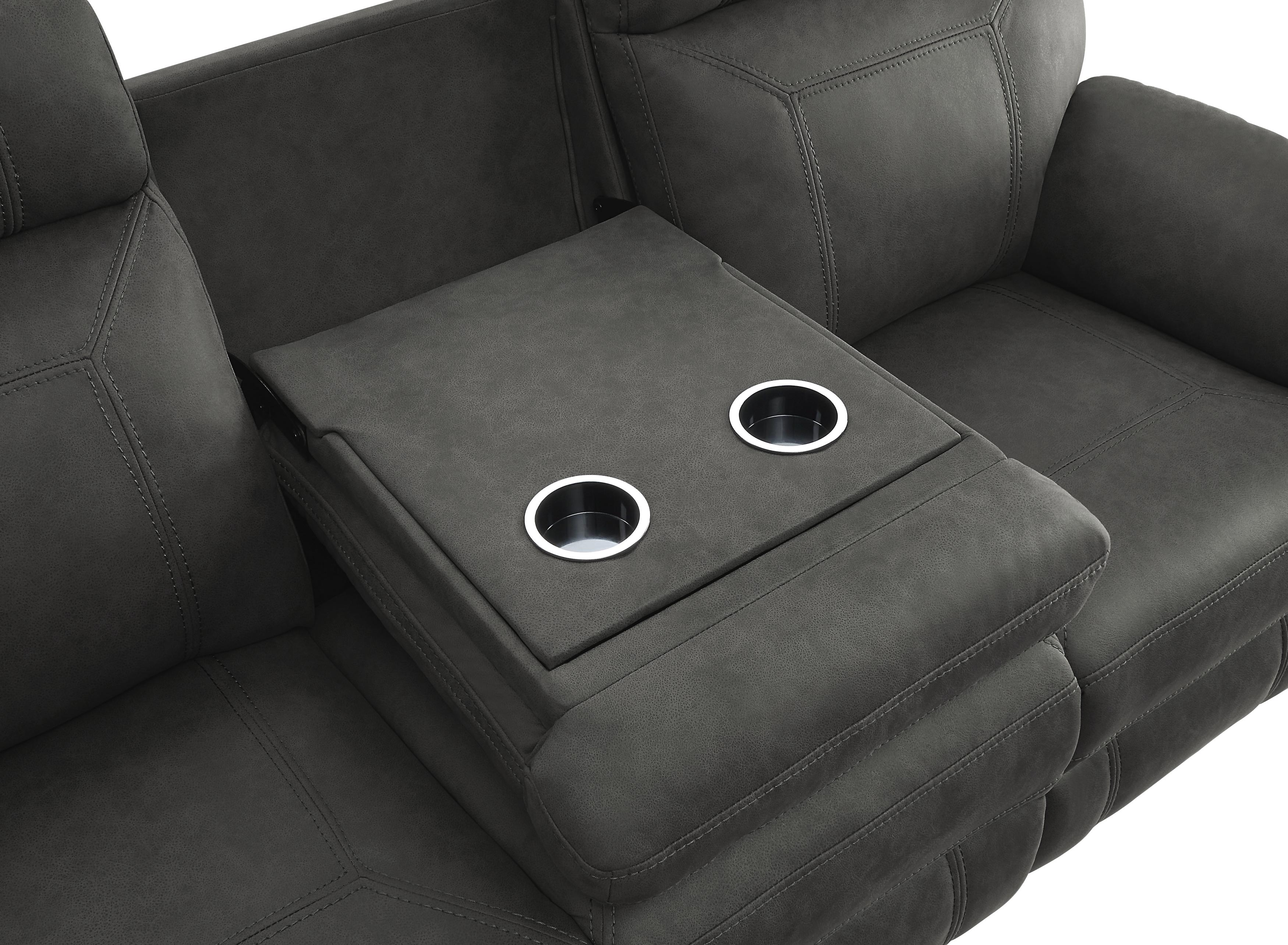 

    
9301GRY-3 Homelegance Reclining Sofa
