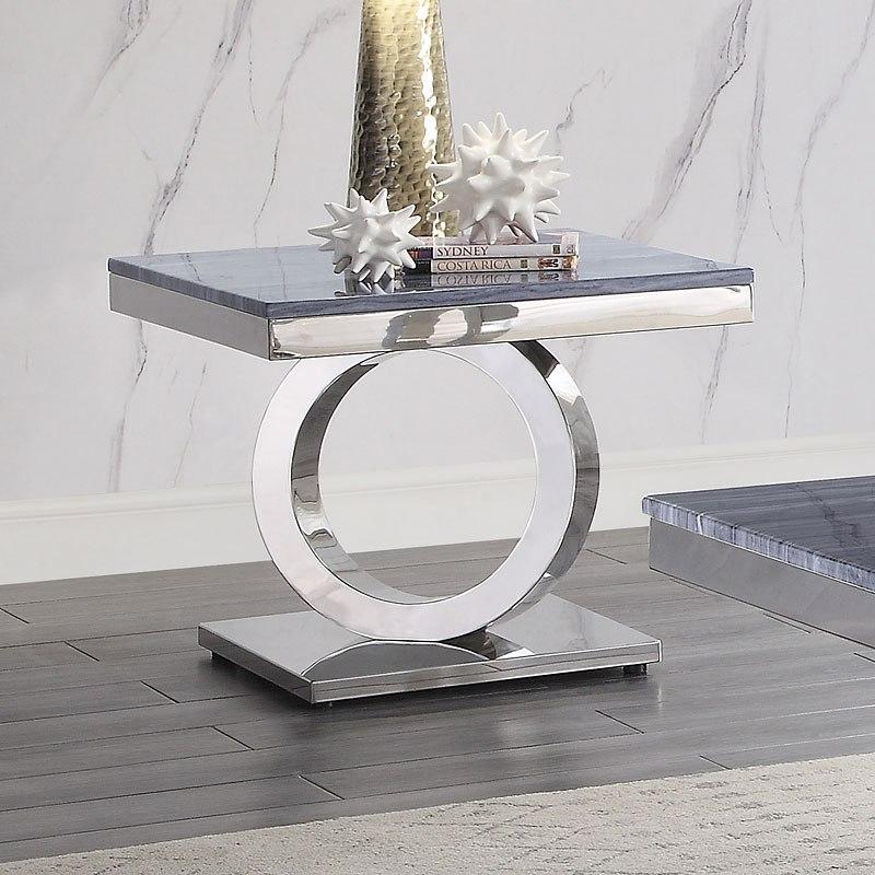 

    
 Order  Modern Gray & Mirrored Coffee Table + 2 End Tables by Acme Zasir 87335-3pcs
