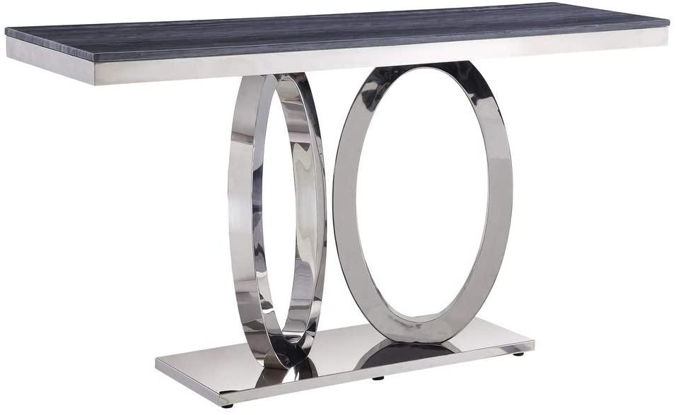 

    
 Shop  Modern Gray & Mirrored Coffee Table + End Table + Accent Table by Acme Zasir 87335-3pcs
