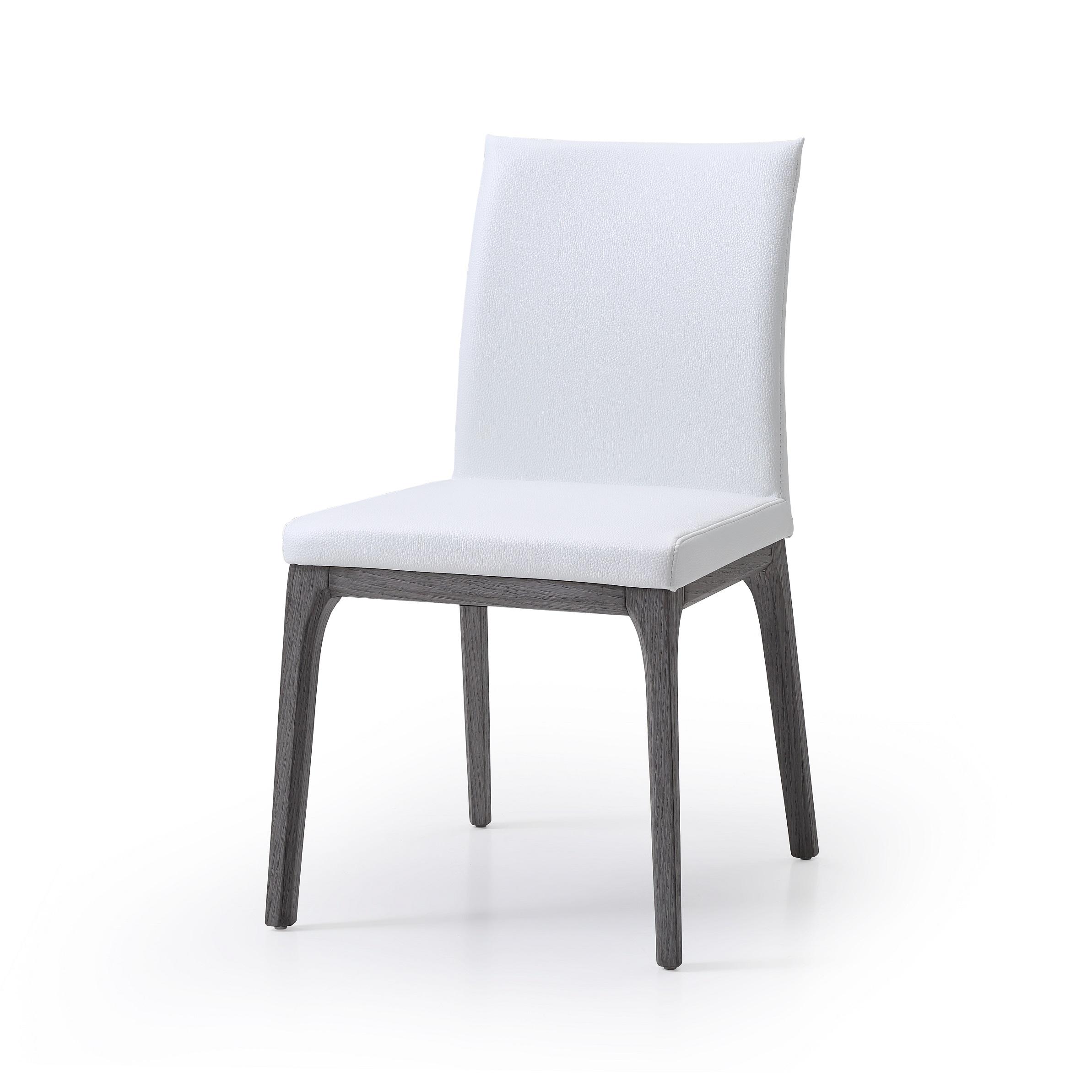 

    
Modern Gray Oak & White Faux Leather Dining Chair Set 2pcs WhiteLine DC1454-GRY/WHT Stella
