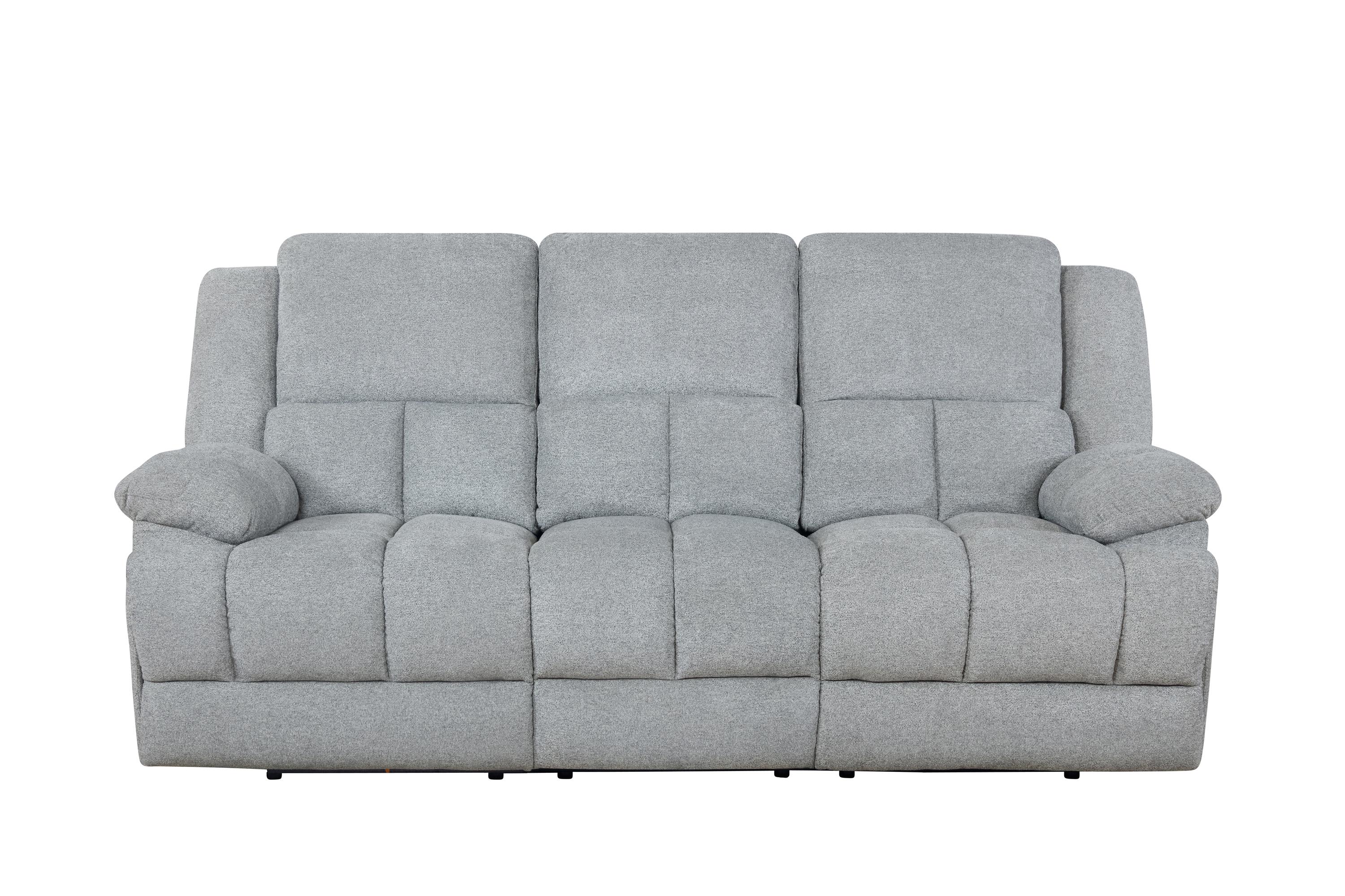 

    
Modern Gray Performance Fabric Motion Sofa Coaster 602561 Waterbury
