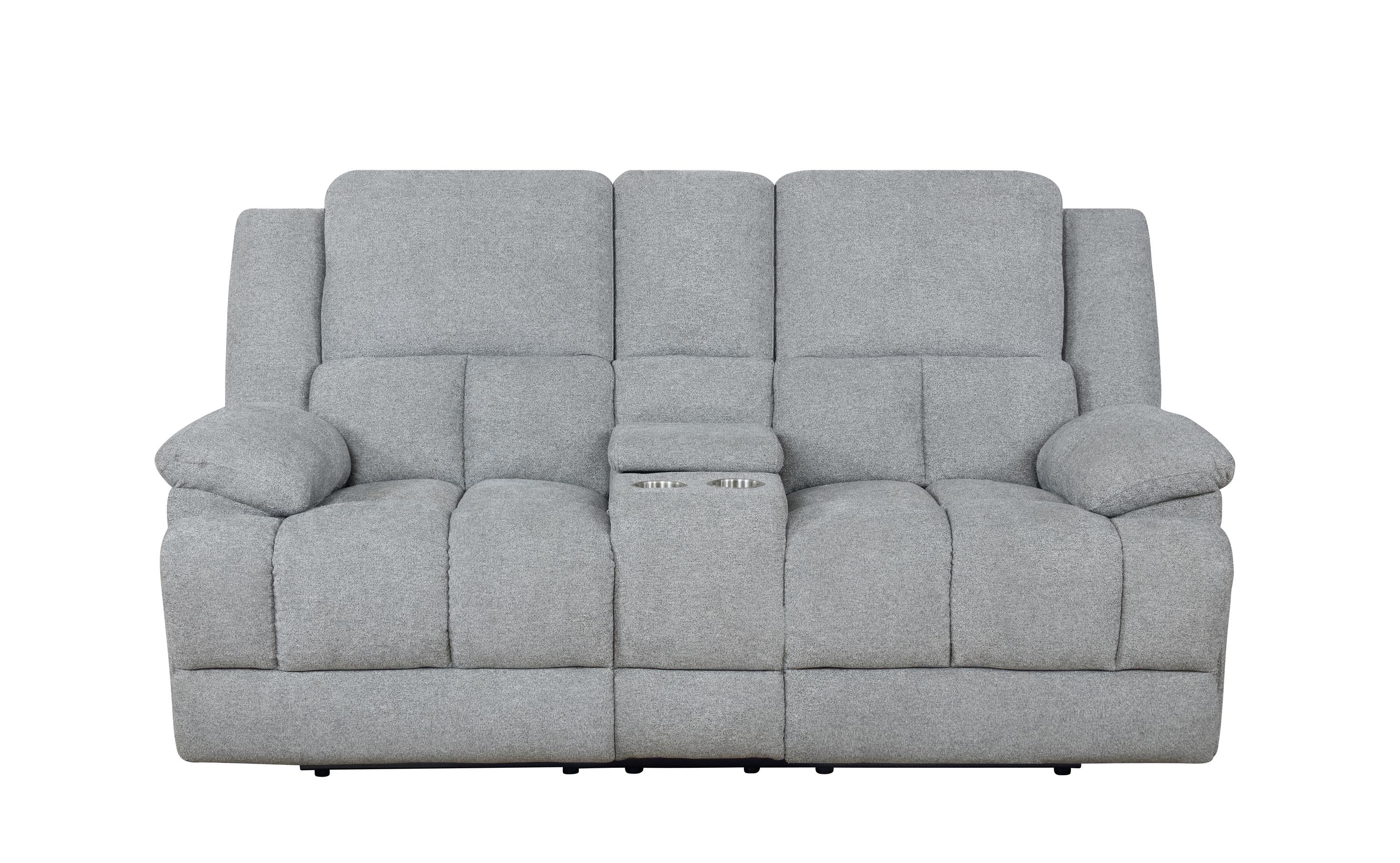 

    
602561-S3 Modern Gray Performance Fabric Motion Sofa Set 3pcs Coaster 602561-S3 Waterbury
