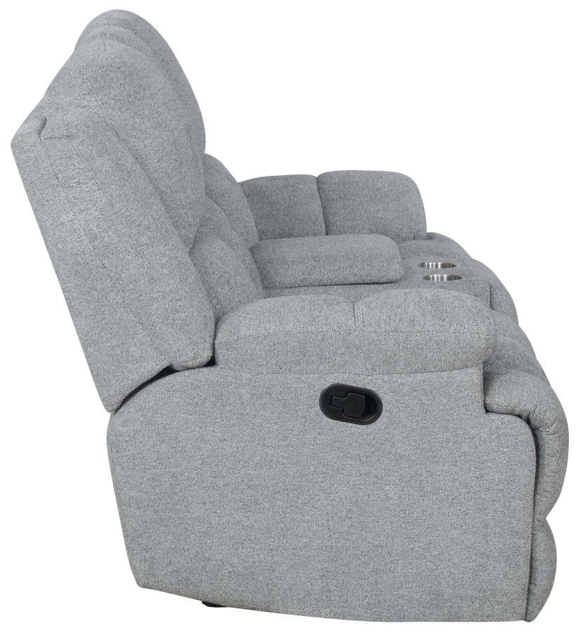 

    
 Shop  Modern Gray Performance Fabric Motion Sofa Set 3pcs Coaster 602561-S3 Waterbury
