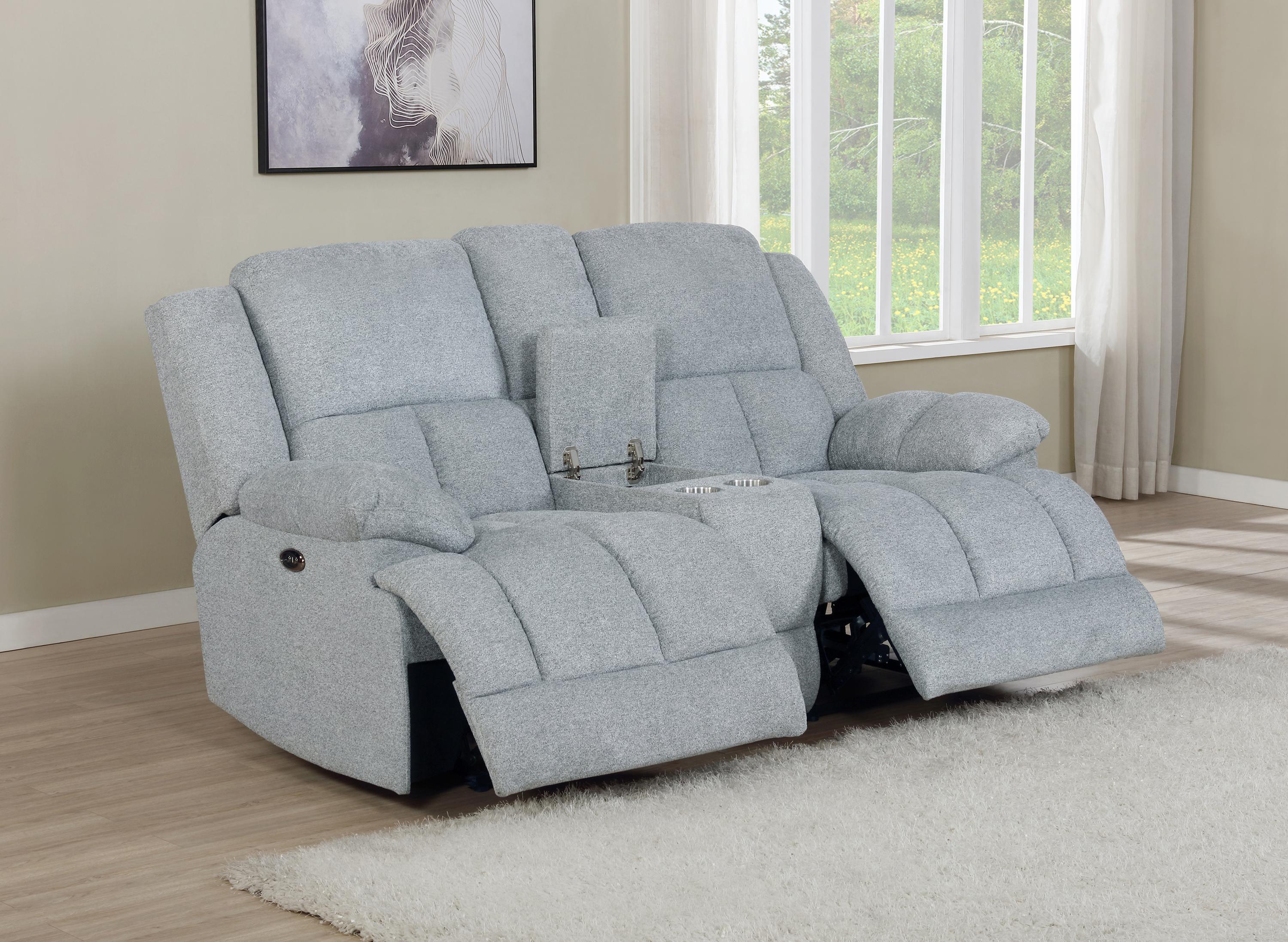 

    
 Shop  Modern Gray Performance Fabric Motion Sofa Set 3pcs Coaster 602561-S3 Waterbury
