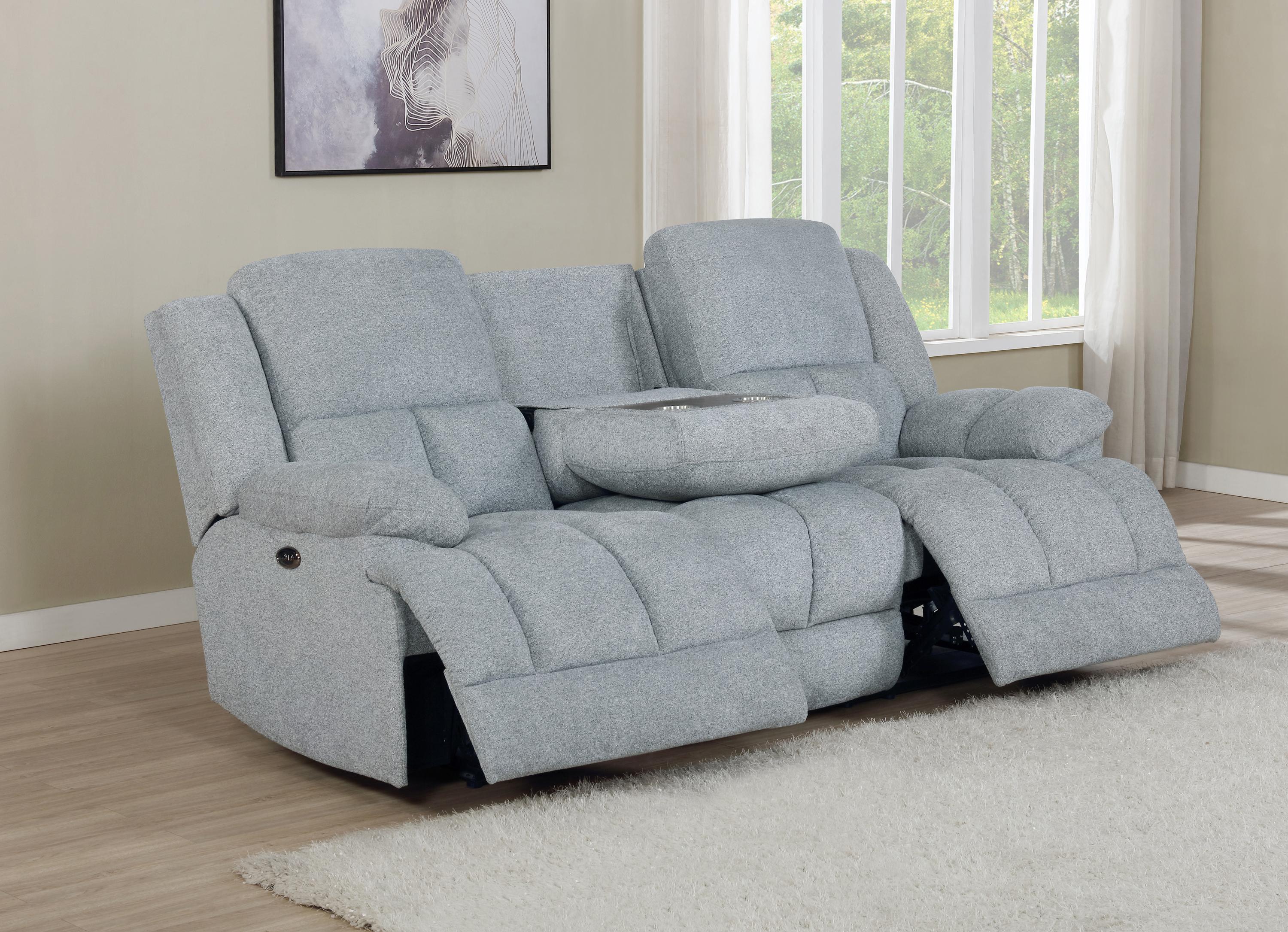 

    
 Order  Modern Gray Performance Fabric Power Sofa Set 2pcs Coaster 602561P-S2 Waterbury

